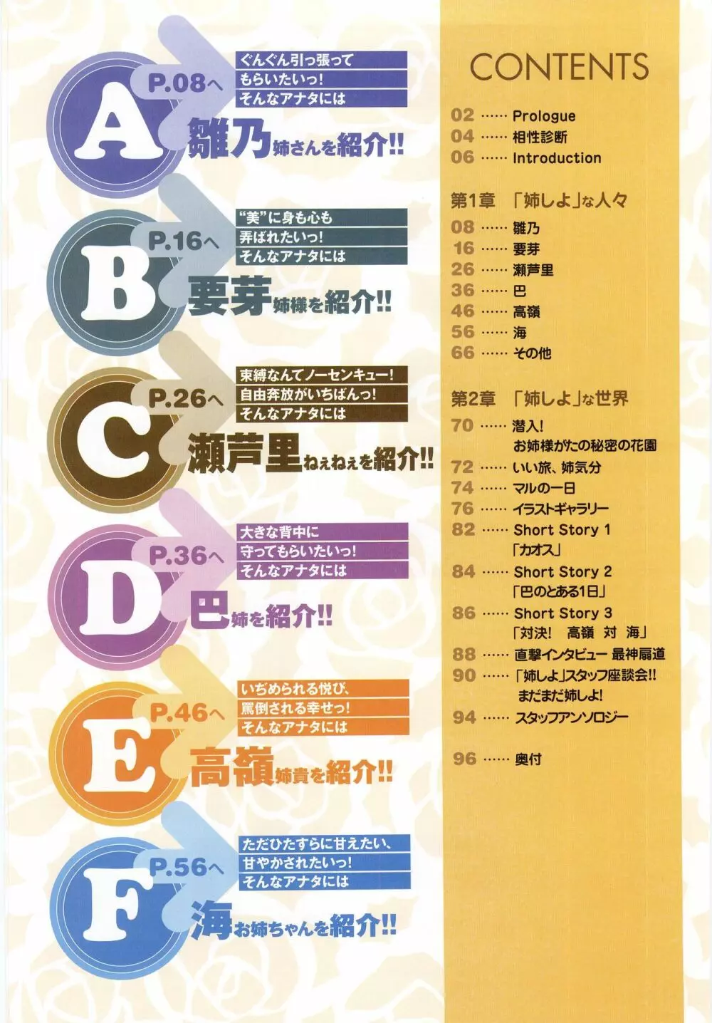 姉、ちゃんとしようよっ! 公式ファンブック 愛と罵倒の日々 Page.12