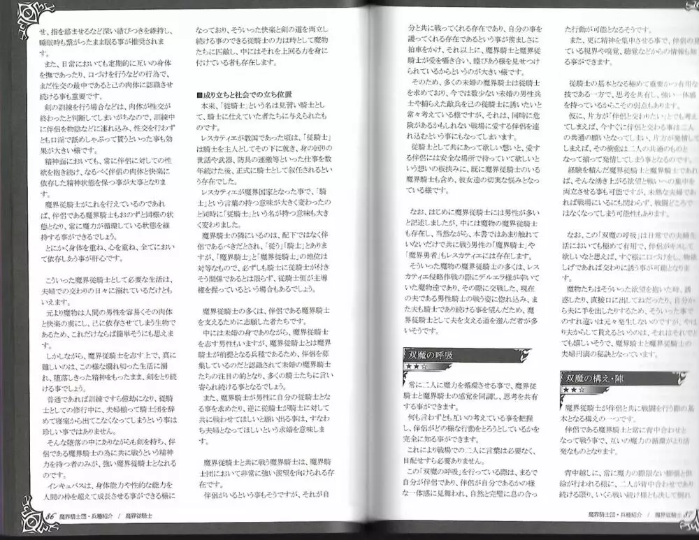 魔物娘図鑑ワールドガイド外伝2 サルバリシオン~レスカティエの魔界騎士たち~ Page.47
