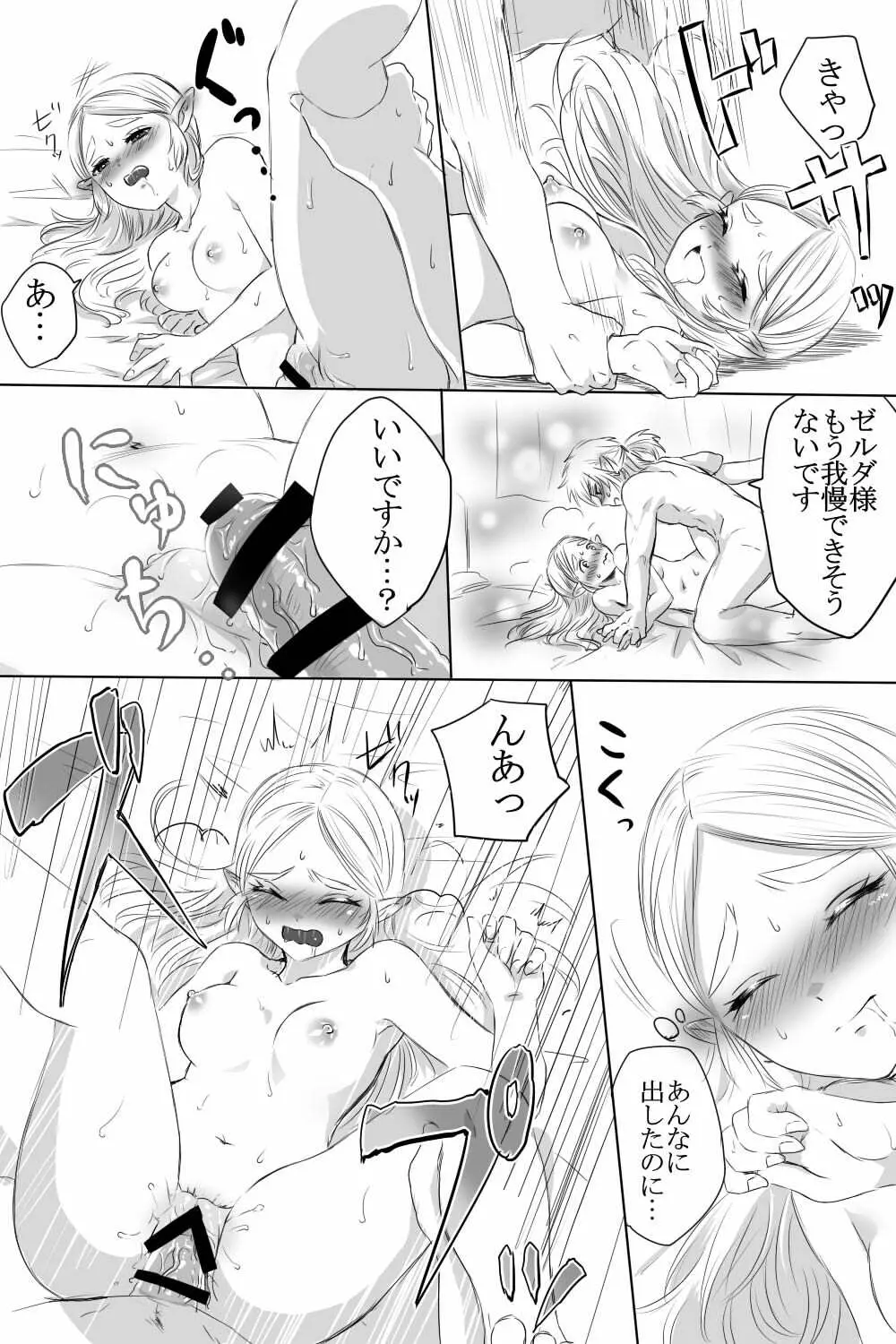 ブレワイのリンゼルがひたすらいちゃいちゃしてすけべなことする漫画 Page.9