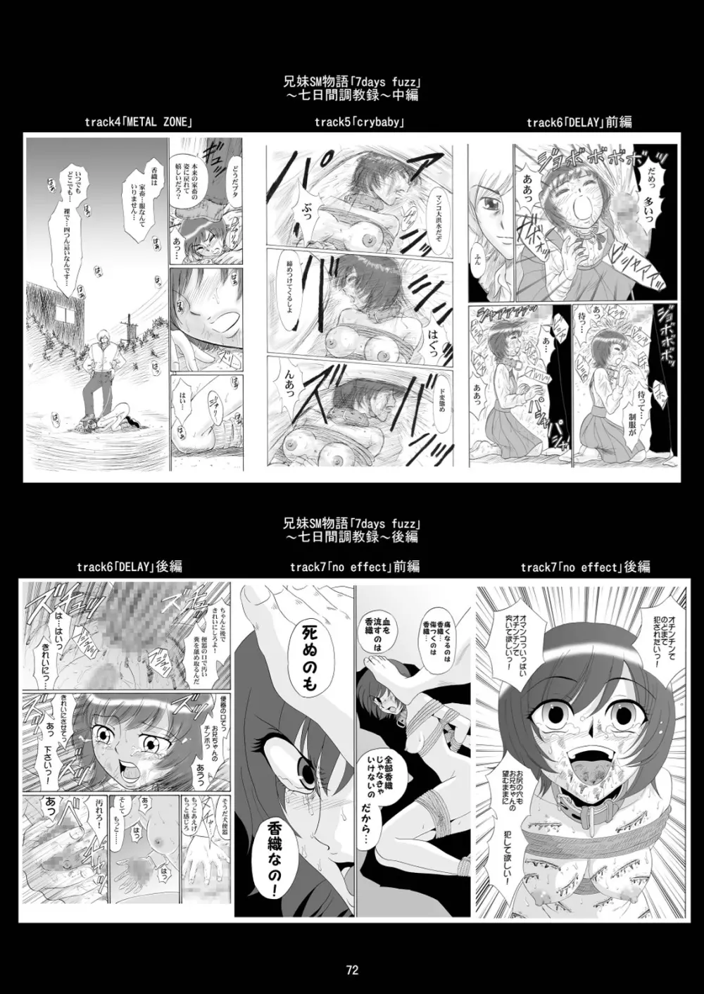 兄妹SM物語「7days fuzz」~七日間調教録~前編 Page.72