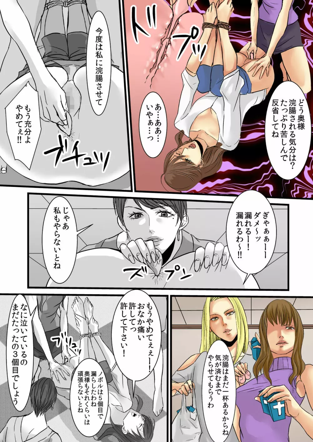 セレブ婦人達への復讐○辱 ~不倫の代償を浣腸で償わされた女達~ Page.15