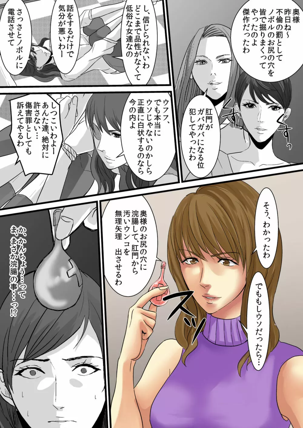 セレブ婦人達への復讐○辱 ~不倫の代償を浣腸で償わされた女達~ Page.7