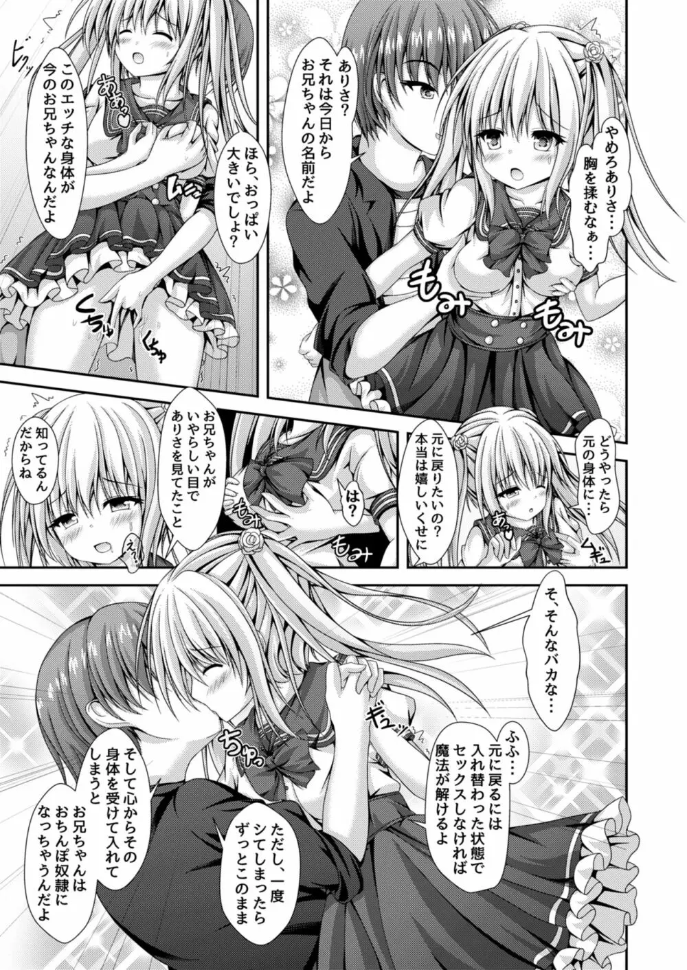エッチな妹と身体交換~今日から俺はおちんぽ奴隷~ Page.8