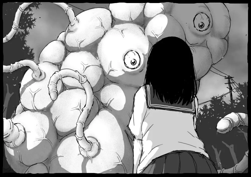 目隠れ女学生VS絶対孕ませモンスター Page.7