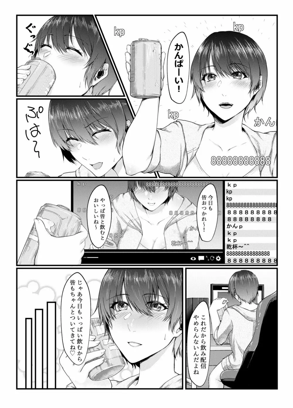 呑み配信JDが裏垢女子になるまで~NTR~ Page.2