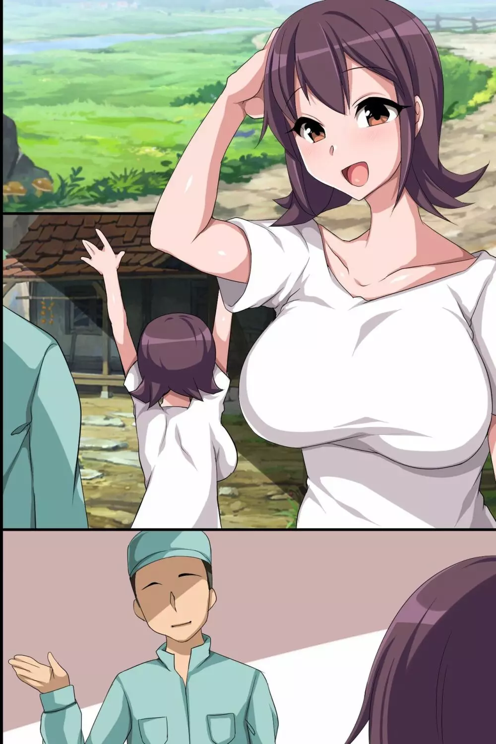 デカ乳女どもを躾けて母乳をドバドバ噴射する雌牛娘に育てるミルク牧場 Page.53