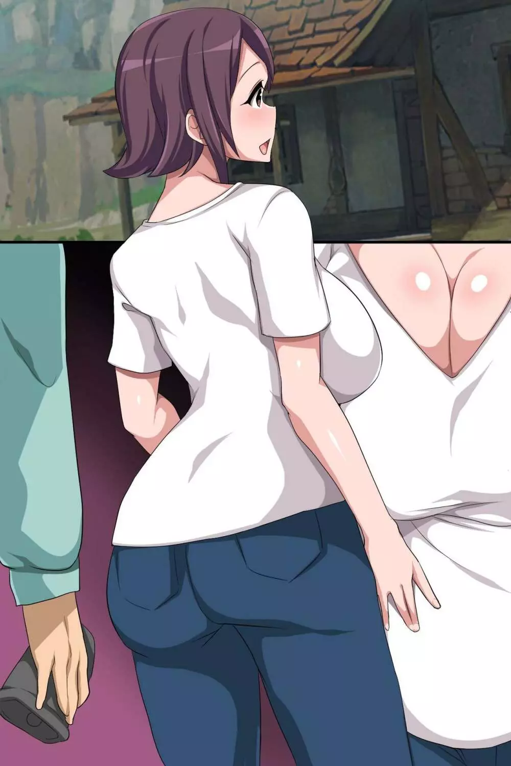 デカ乳女どもを躾けて母乳をドバドバ噴射する雌牛娘に育てるミルク牧場 Page.54
