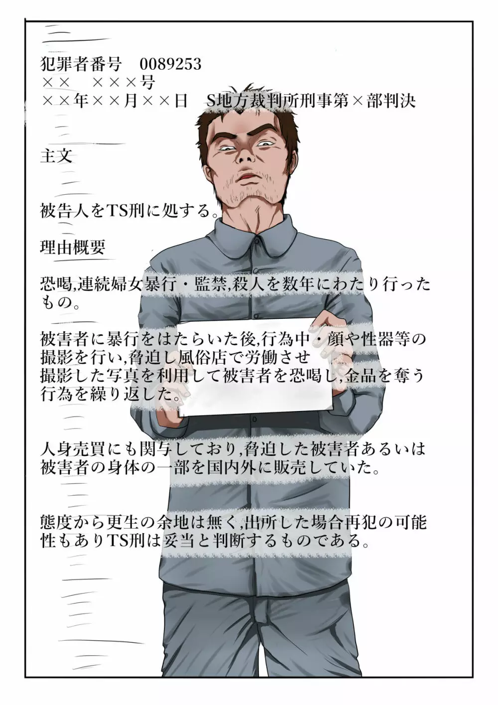 終身TS刑 ~犯罪者が刑罰でTSされて産む機械にされる話~ Page.4