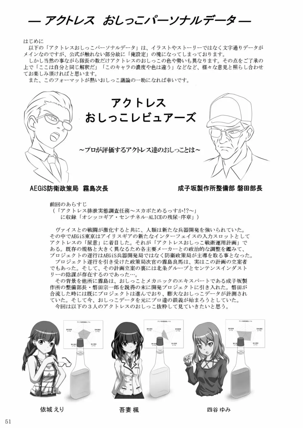ア○スギア総合スカトロアンソロジー アクトレス排泄実態調査任務~スカポためるっすか!?~2 Page.49