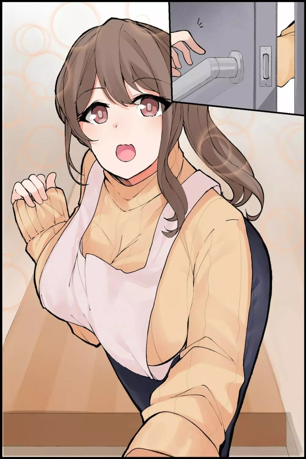 めちゃくちゃエロい身体の世話好き幼なじみと、クール系巨乳美人同僚と俺ん家で3Pハーレム!? Page.53