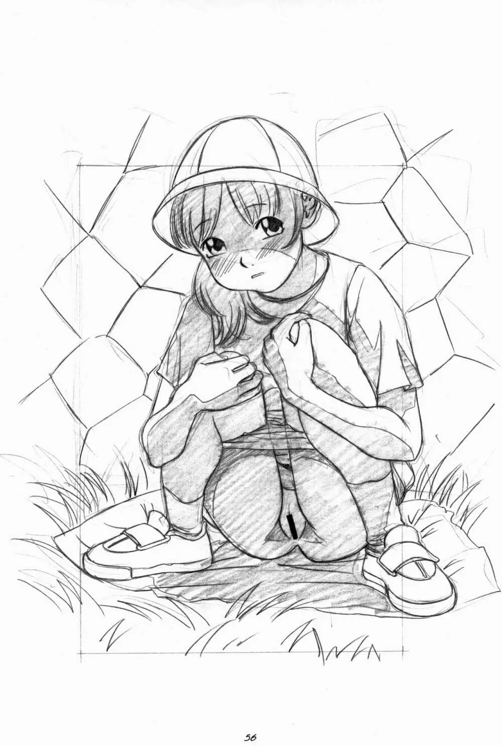 らくがきッズ 6 ~おりじなる少女鉛筆原画集~ Page.58