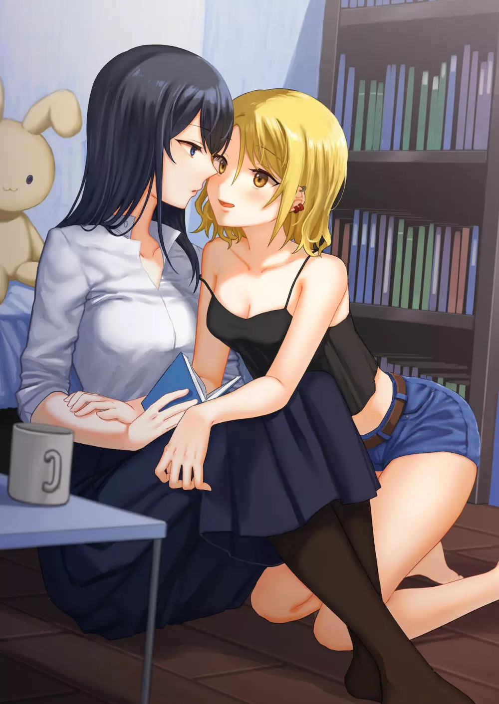 1RTで仲悪いノンケ女子たちが1秒キスするシリーズ お試し同棲してみない? Page.21