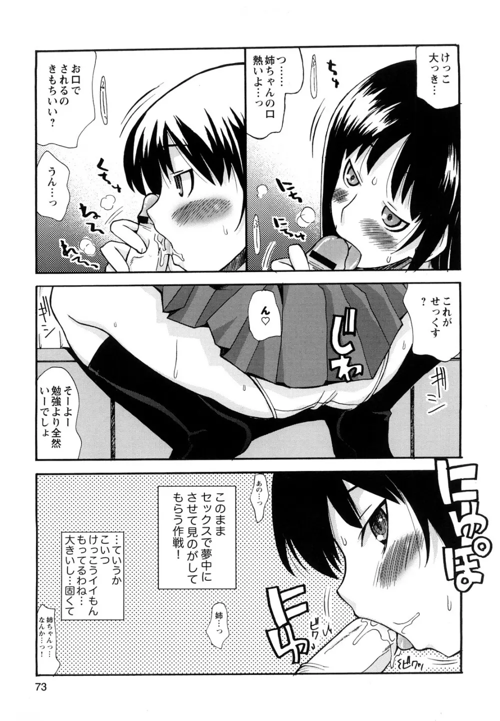 ぼくだって姉とセックスしてみたい! Page.75