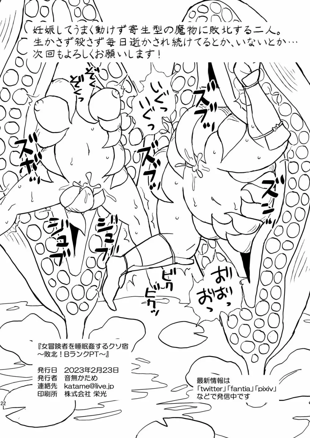 女冒険者を睡眠姦するクソ宿~敗北!BランクPT~ Page.22