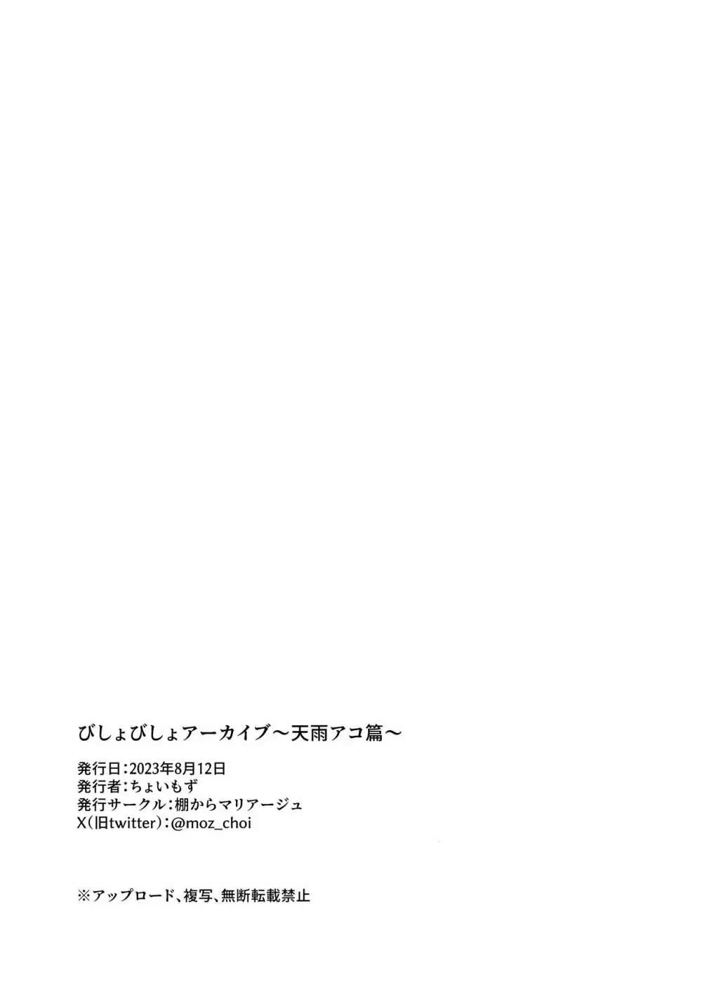 びしょびしょアーカイブ~天雨アコ篇~ Page.22