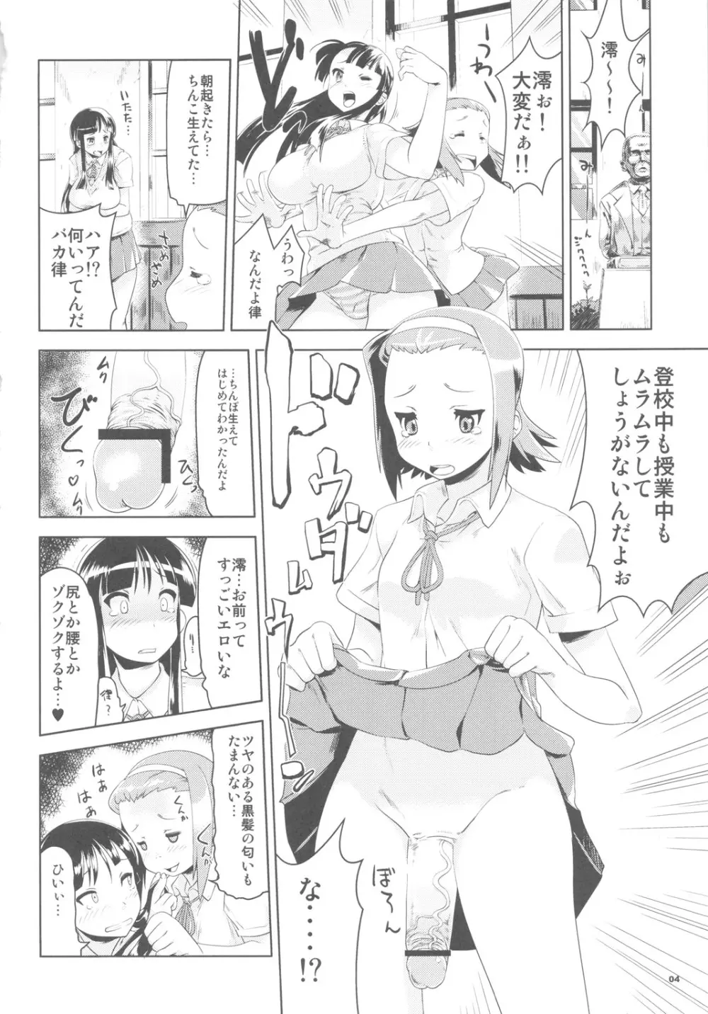 K-ON Drill ふたなり! Page.3