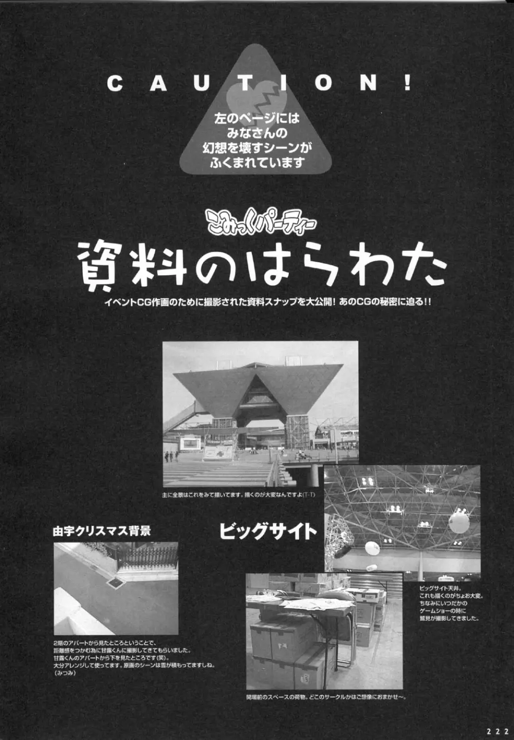 こみっくパーティー ビジュアルファンブック Page.225