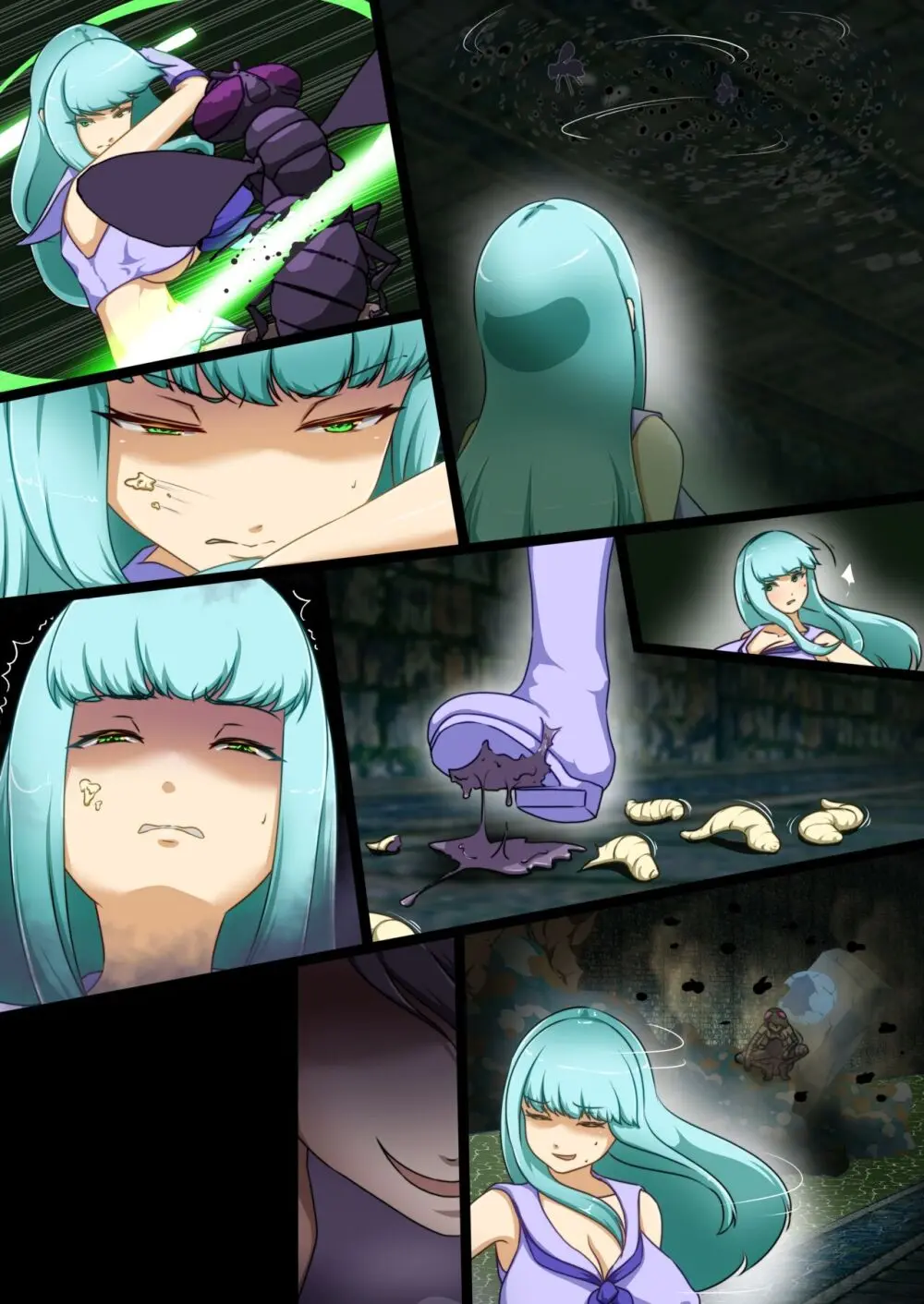 ウチの子がえっちな敵と戦って敗北する話 ~vsエブリン~ Page.52