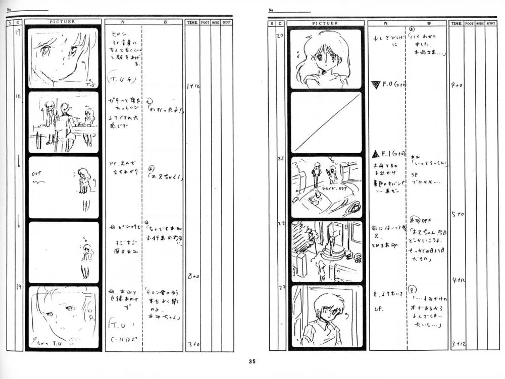 くりいむレモン 絵コンテ・設定資料集 PART1 「媚・妹・Baby」 & PART5「亜美・AGAIN」 Page.33