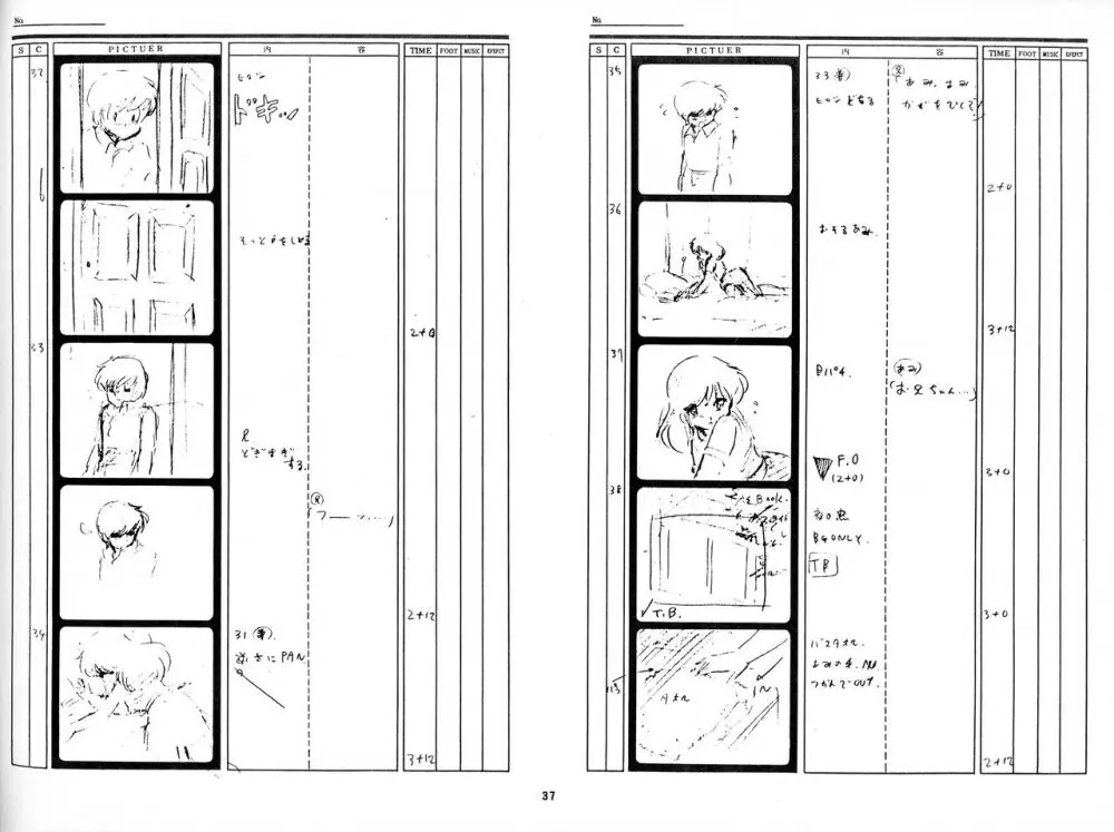 くりいむレモン 絵コンテ・設定資料集 PART1 「媚・妹・Baby」 & PART5「亜美・AGAIN」 Page.35