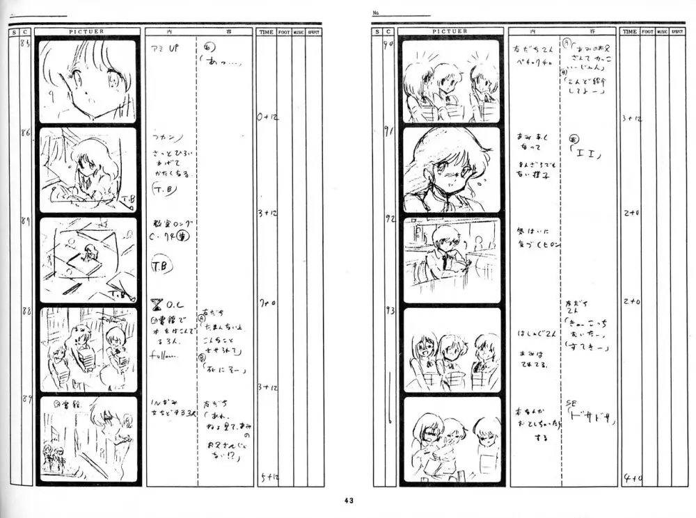 くりいむレモン 絵コンテ・設定資料集 PART1 「媚・妹・Baby」 & PART5「亜美・AGAIN」 Page.41