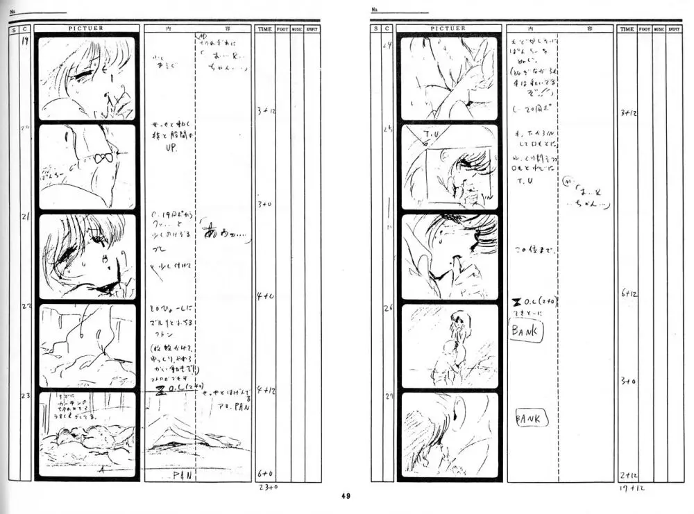 くりいむレモン 絵コンテ・設定資料集 PART1 「媚・妹・Baby」 & PART5「亜美・AGAIN」 Page.46