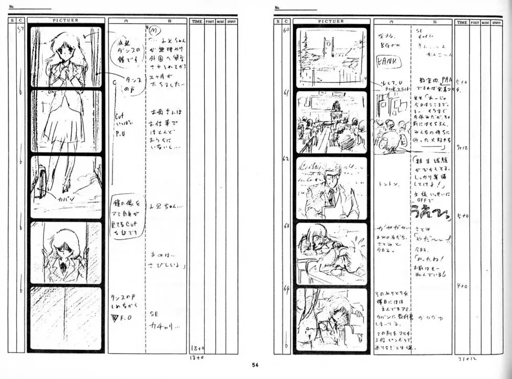 くりいむレモン 絵コンテ・設定資料集 PART1 「媚・妹・Baby」 & PART5「亜美・AGAIN」 Page.51