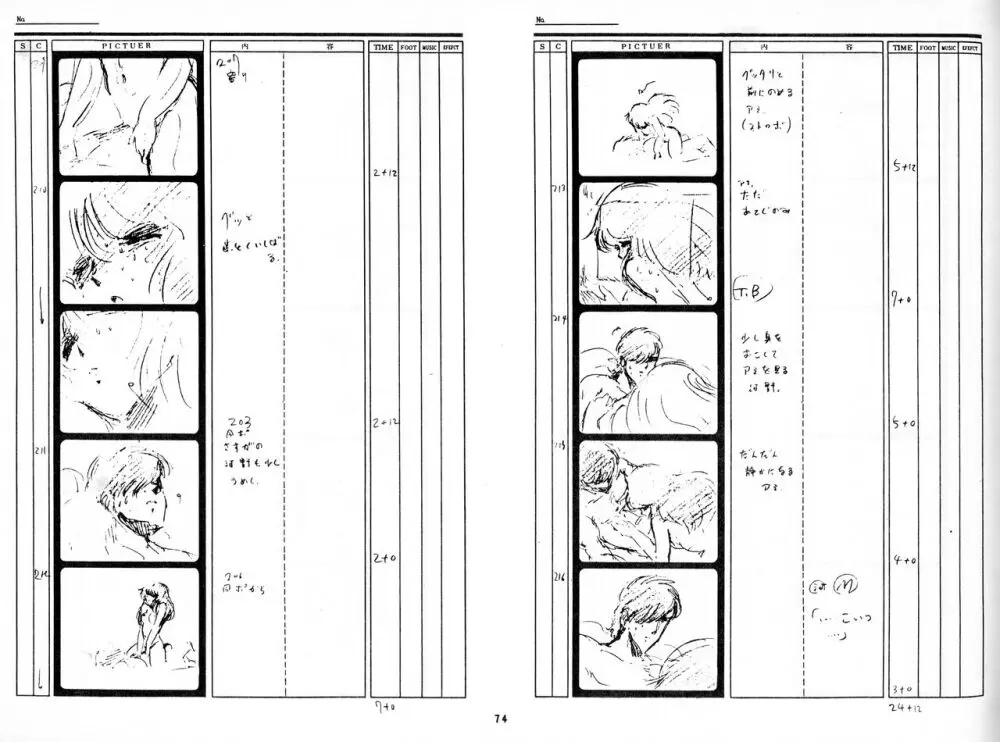 くりいむレモン 絵コンテ・設定資料集 PART1 「媚・妹・Baby」 & PART5「亜美・AGAIN」 Page.72