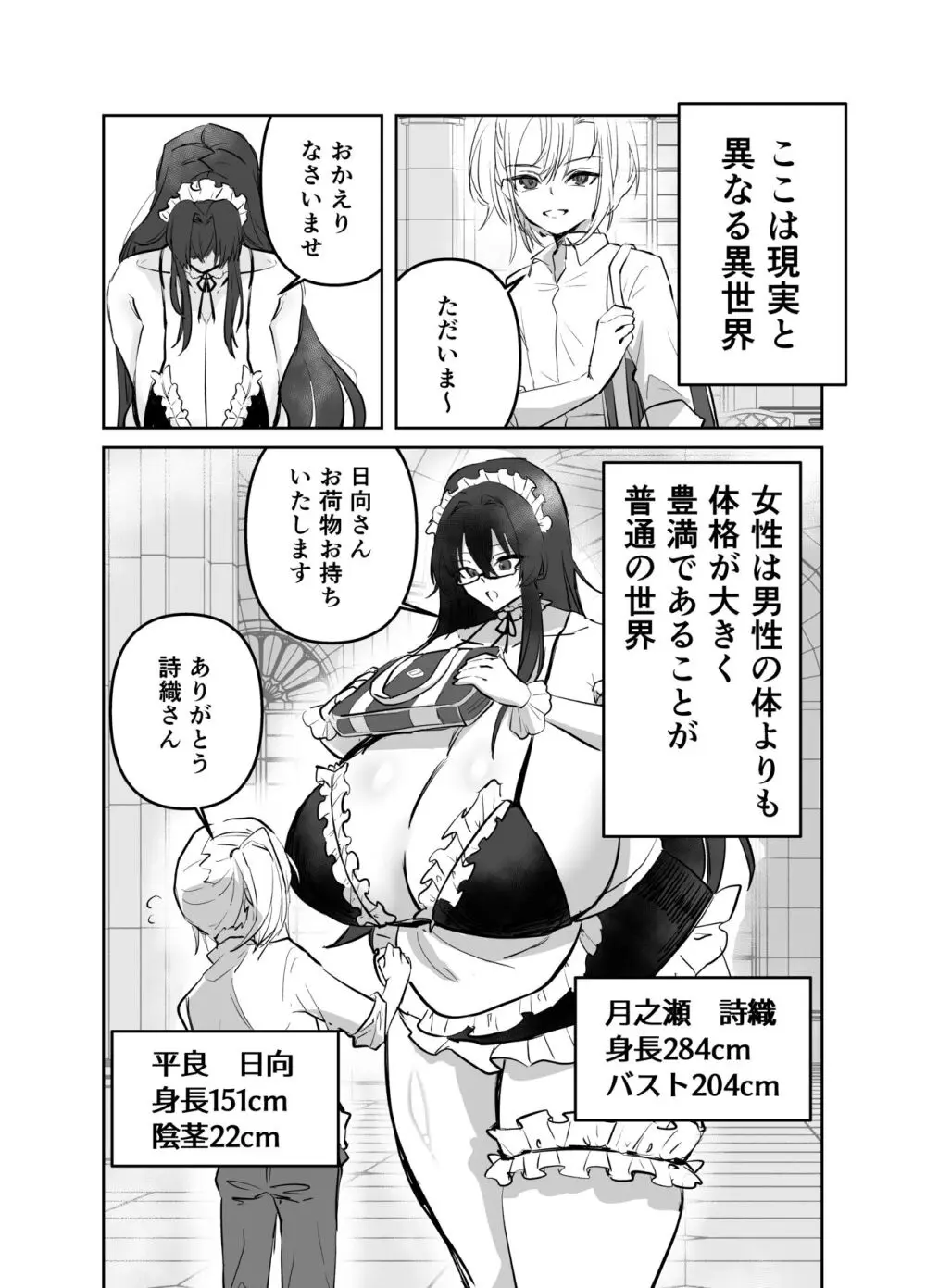 でかくてえっちな世界線~詩織・日向編~ Page.2