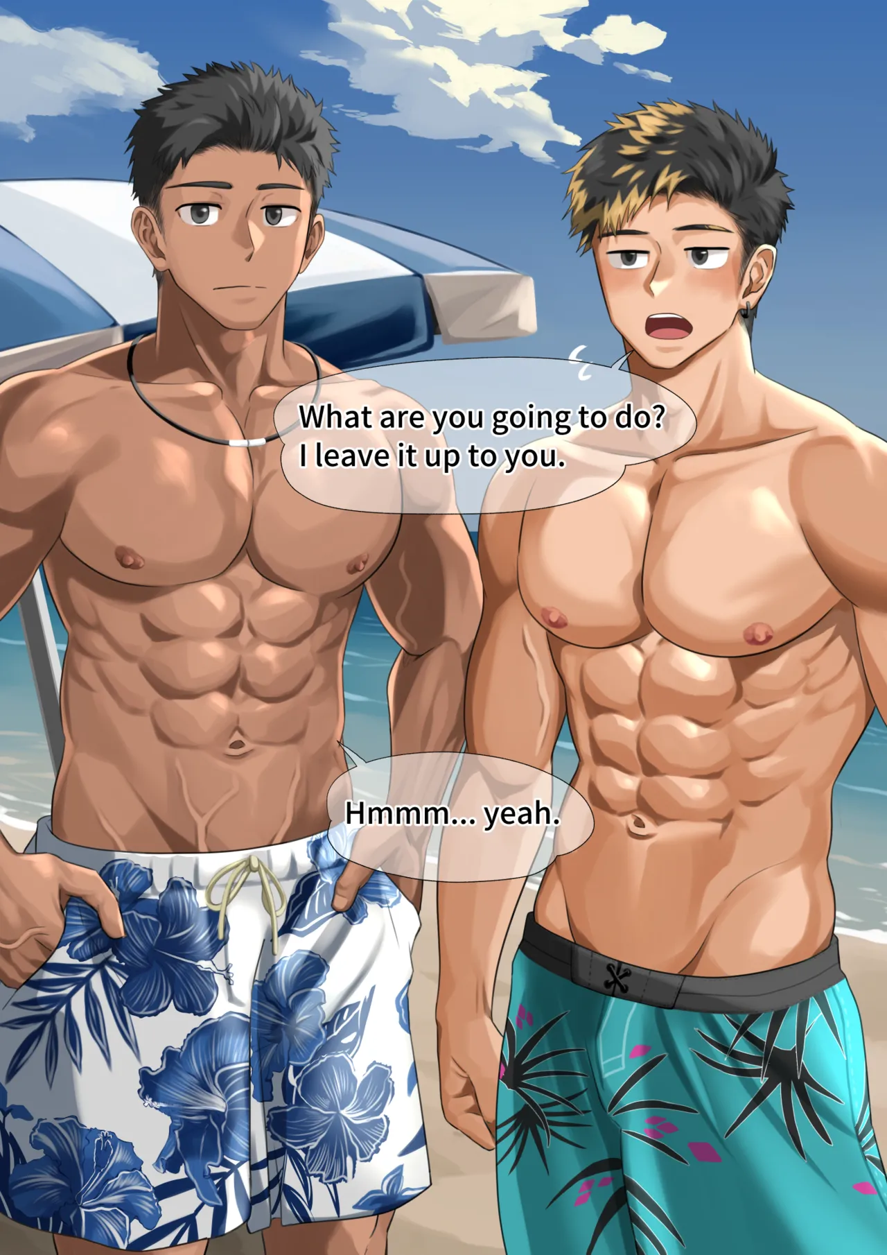 ビーチで逆ナン…(p10.)【ENG】 (Pixiv Fanbox) Page.13