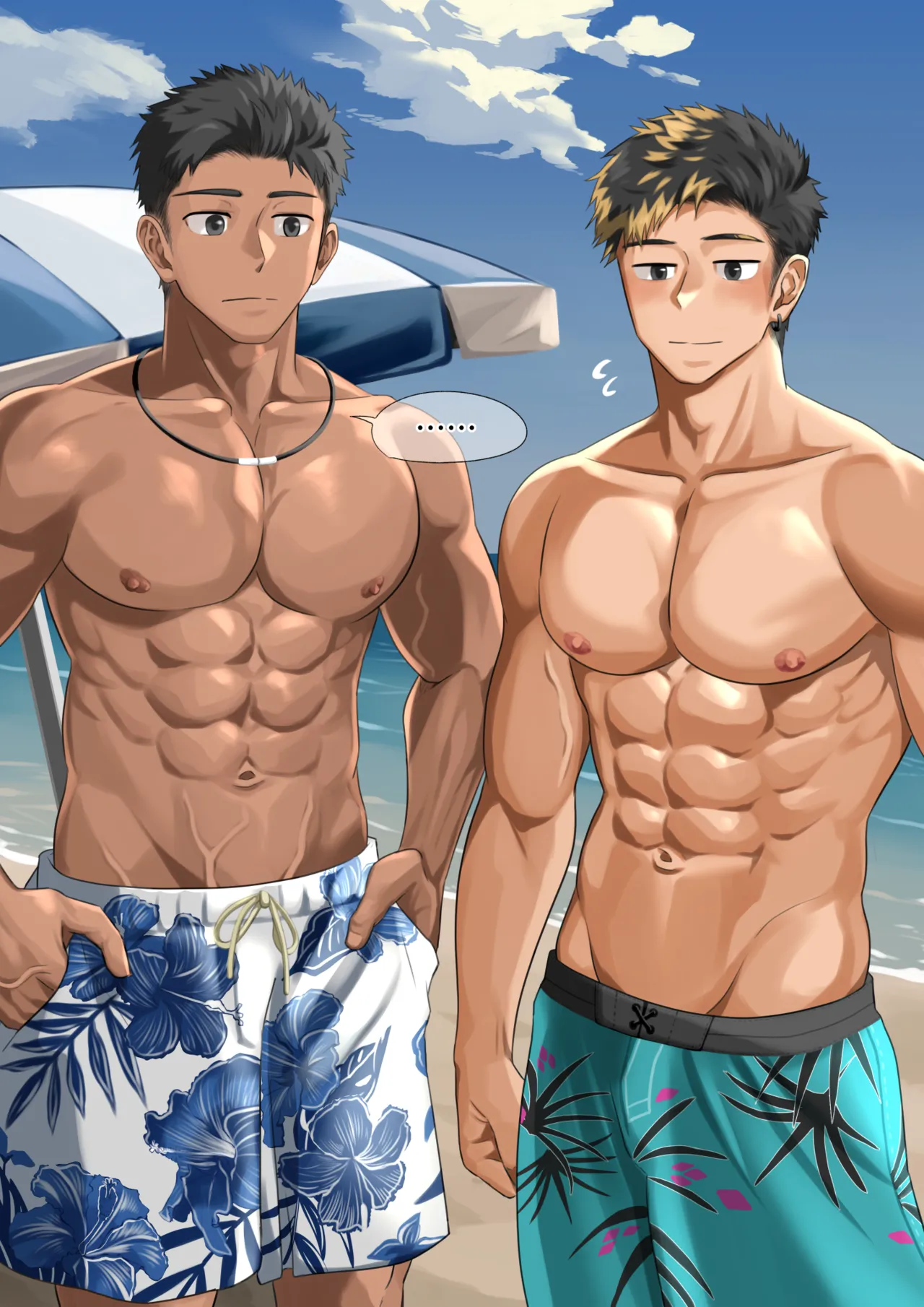 ビーチで逆ナン…(p10.)【ENG】 (Pixiv Fanbox) Page.14