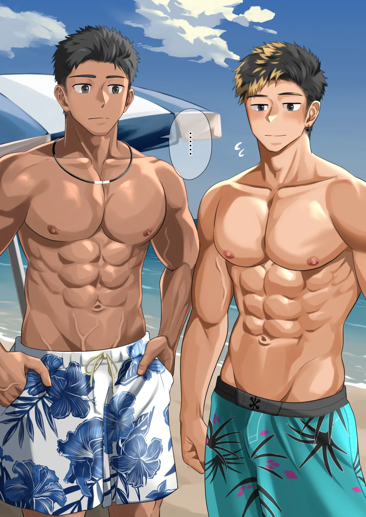 ビーチで逆ナン…(p10.)【ENG】 (Pixiv Fanbox) Page.4