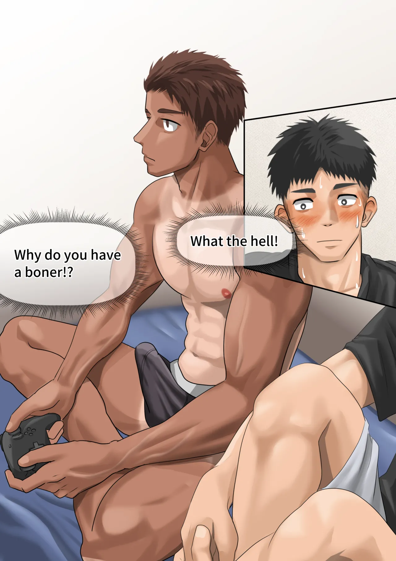 片想いしてる友達が家に来た1(11p.)【ENG】 (Pixiv Fanbox) Page.22