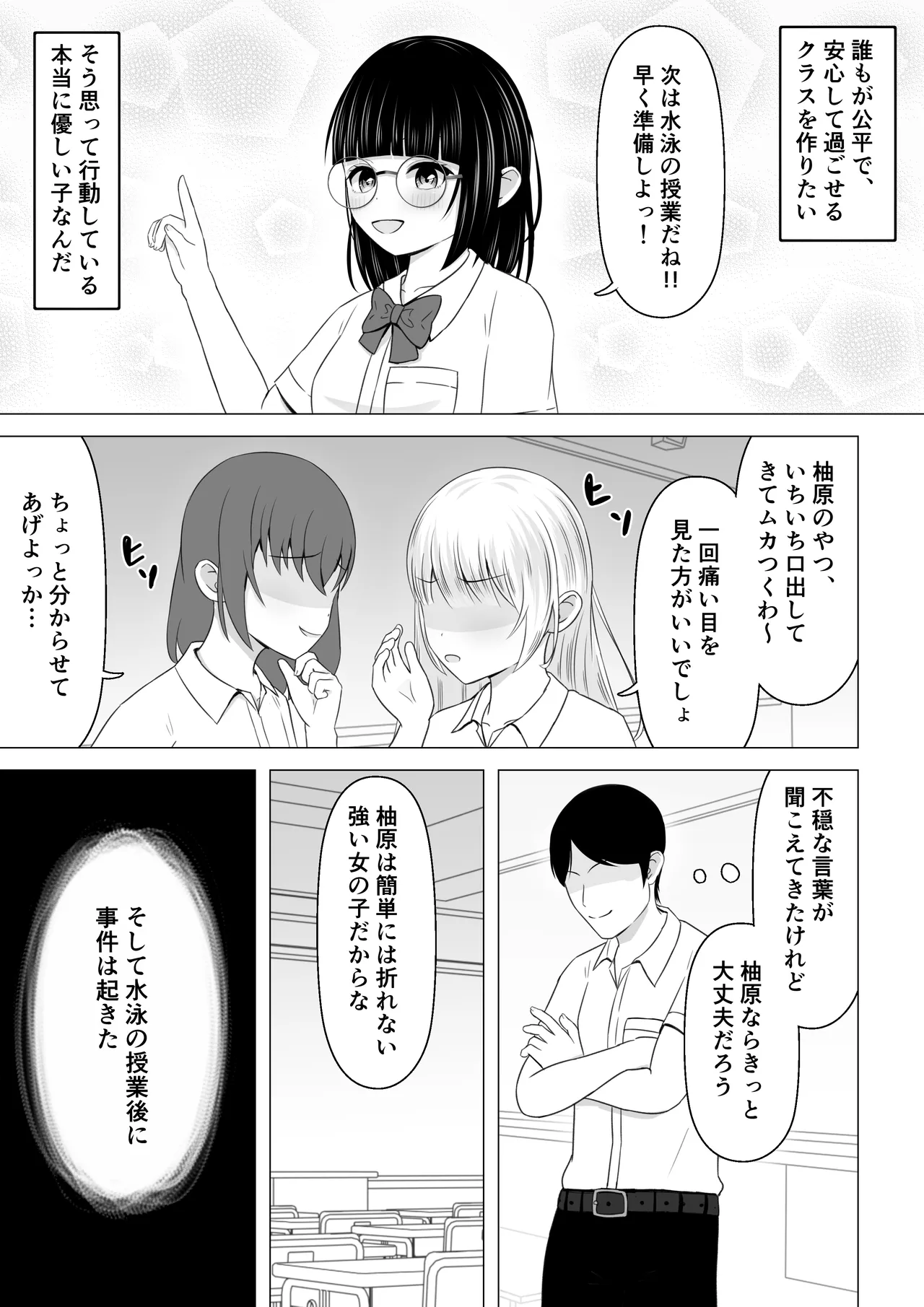 真面目な風紀委員が脱がされて撮影される話 Page.2