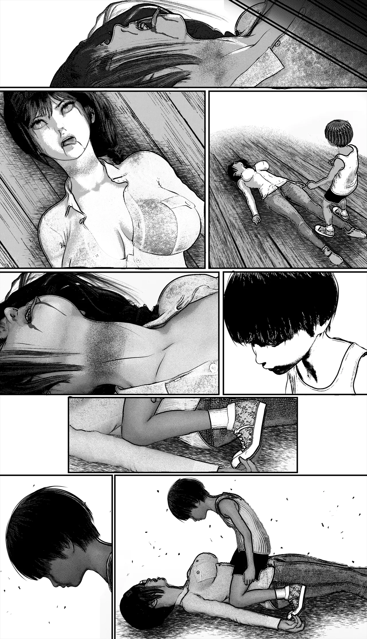 首絞め!漫画・スナッフシリーズ「三部作総集編」/首絞めリョナ・コミック作品 Page.101