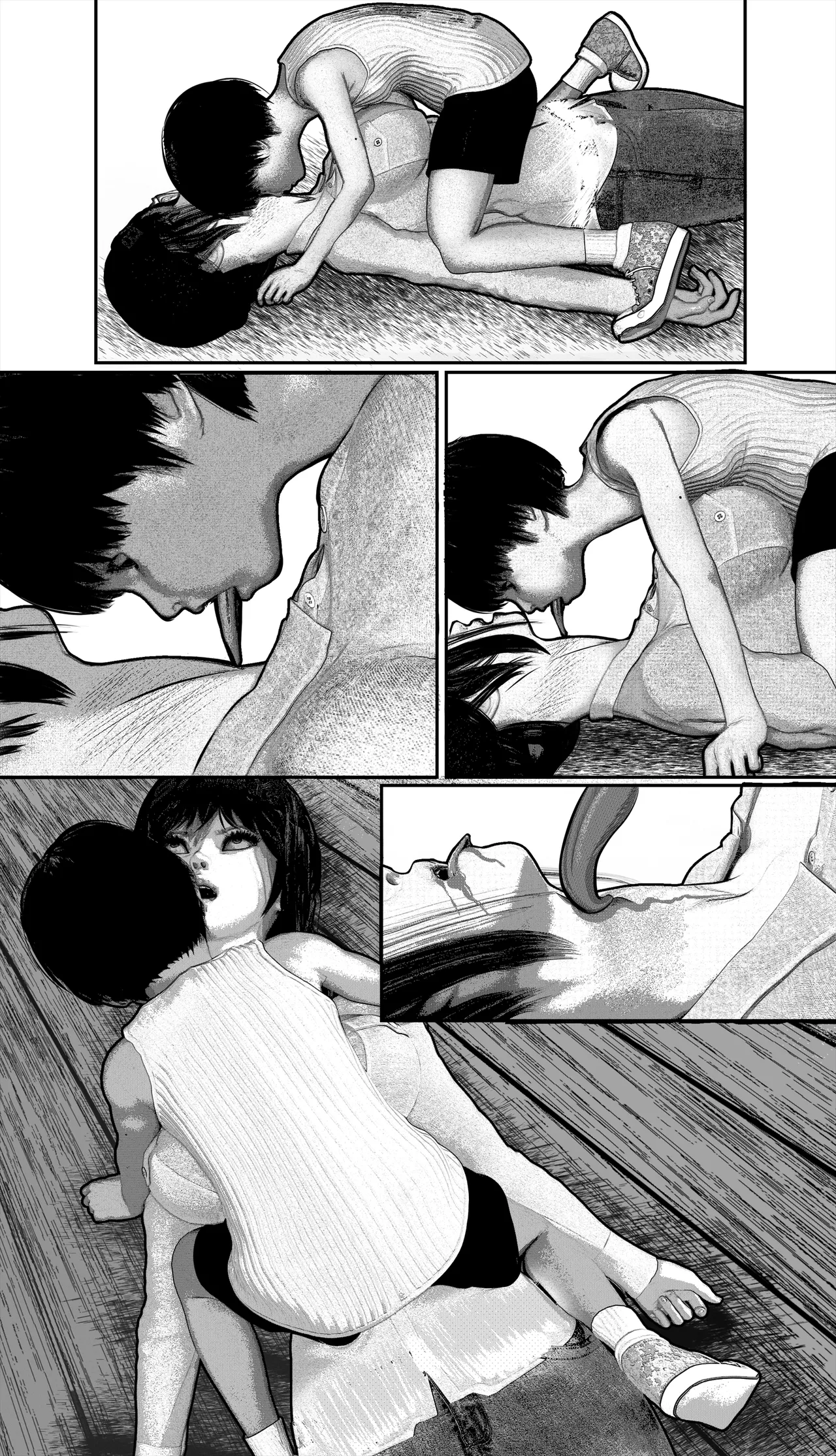 首絞め!漫画・スナッフシリーズ「三部作総集編」/首絞めリョナ・コミック作品 Page.102