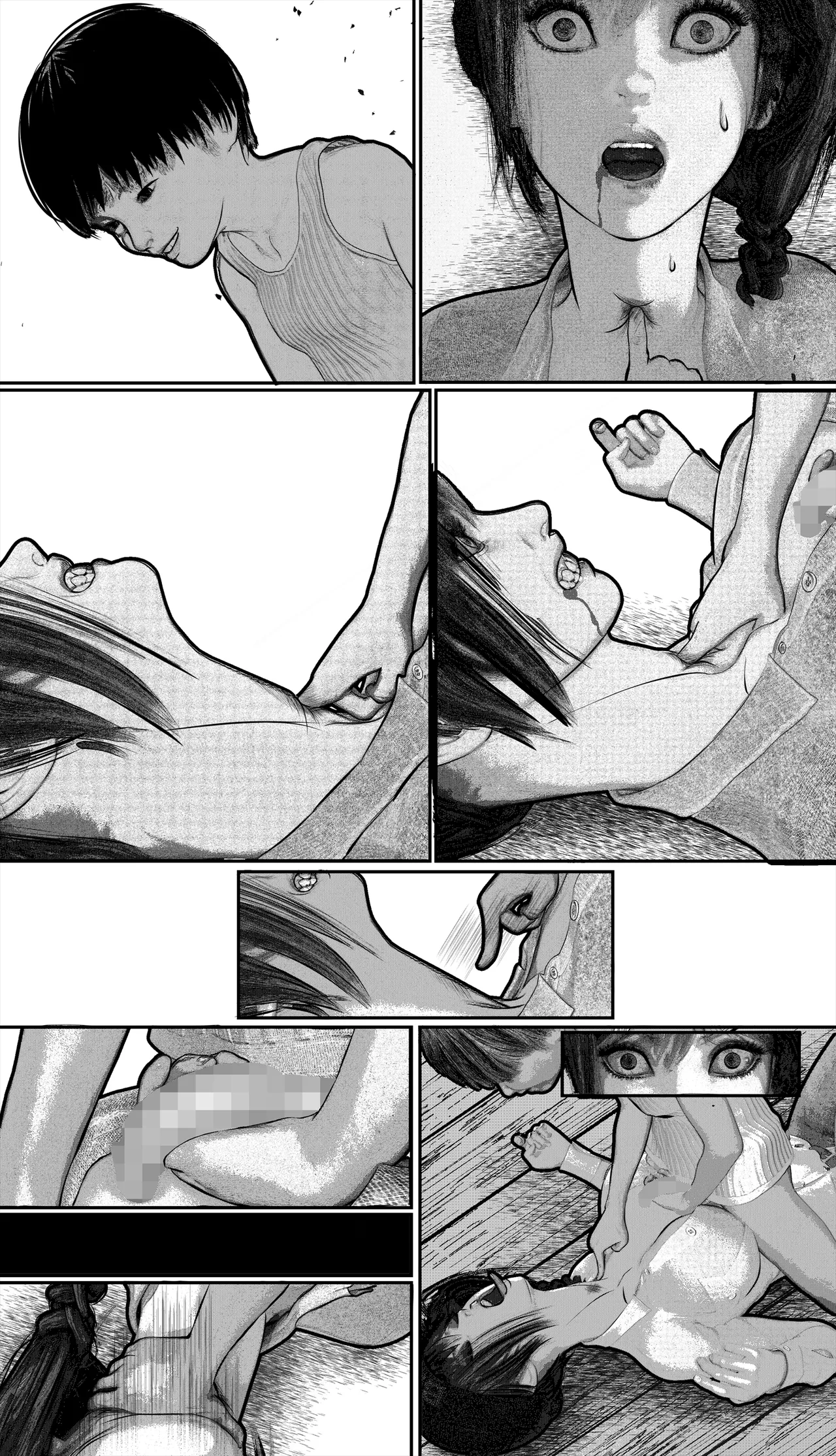首絞め!漫画・スナッフシリーズ「三部作総集編」/首絞めリョナ・コミック作品 Page.106