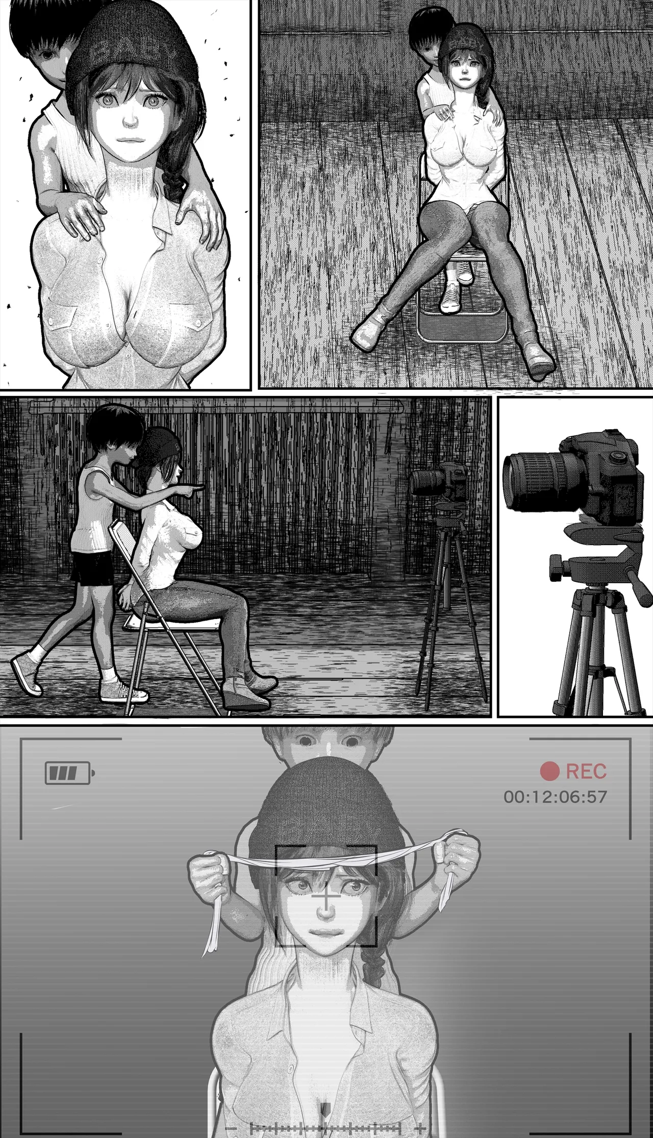 首絞め!漫画・スナッフシリーズ「三部作総集編」/首絞めリョナ・コミック作品 Page.109