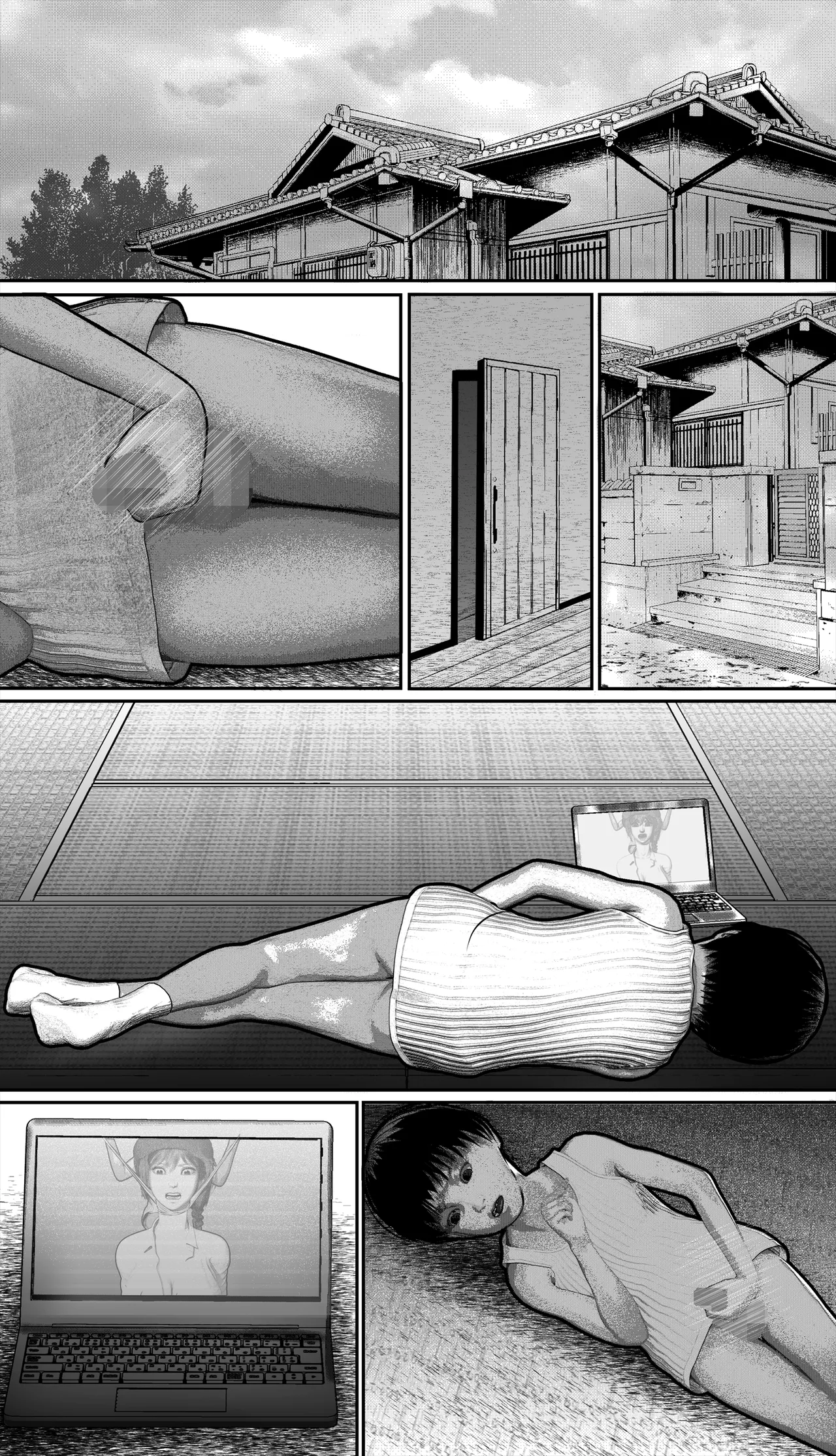 首絞め!漫画・スナッフシリーズ「三部作総集編」/首絞めリョナ・コミック作品 Page.111