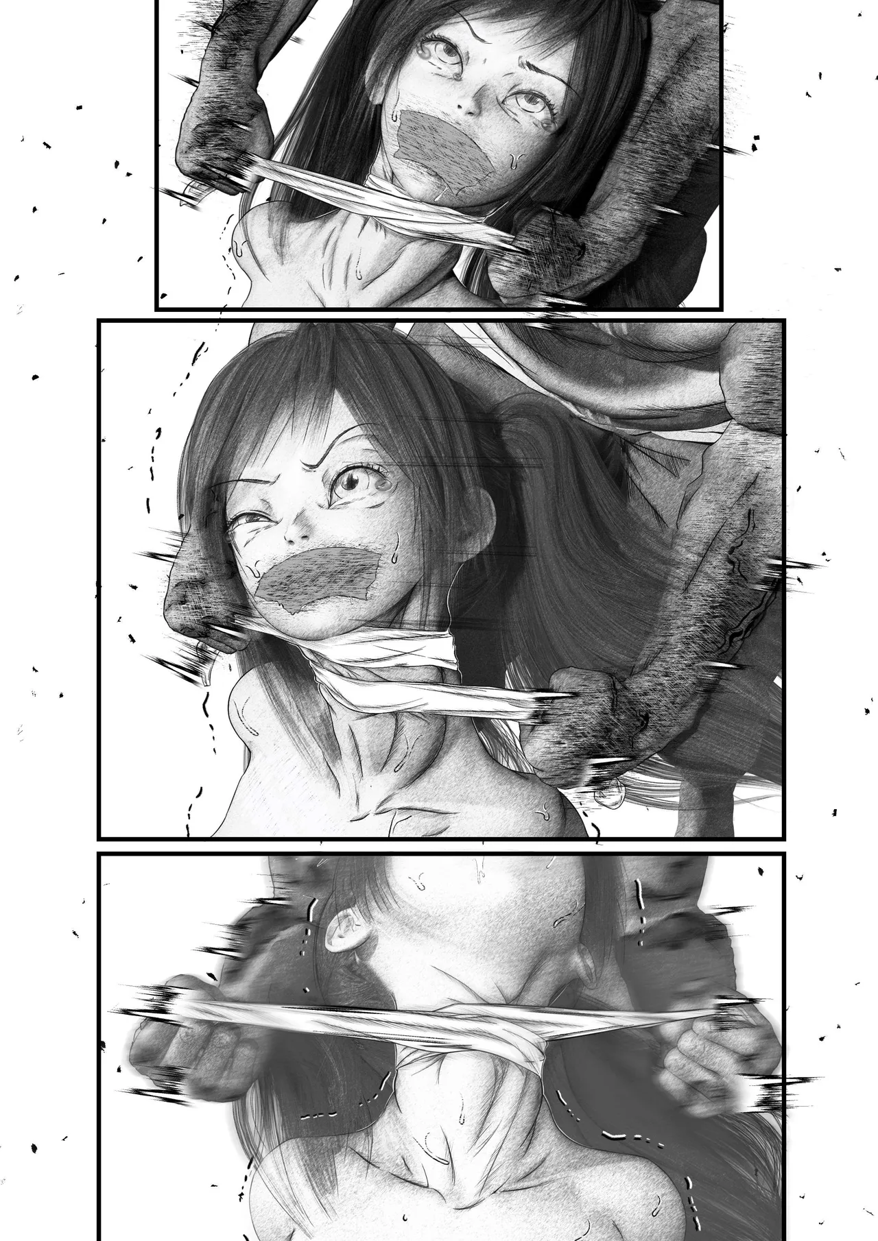首絞め!漫画・スナッフシリーズ「三部作総集編」/首絞めリョナ・コミック作品 Page.24