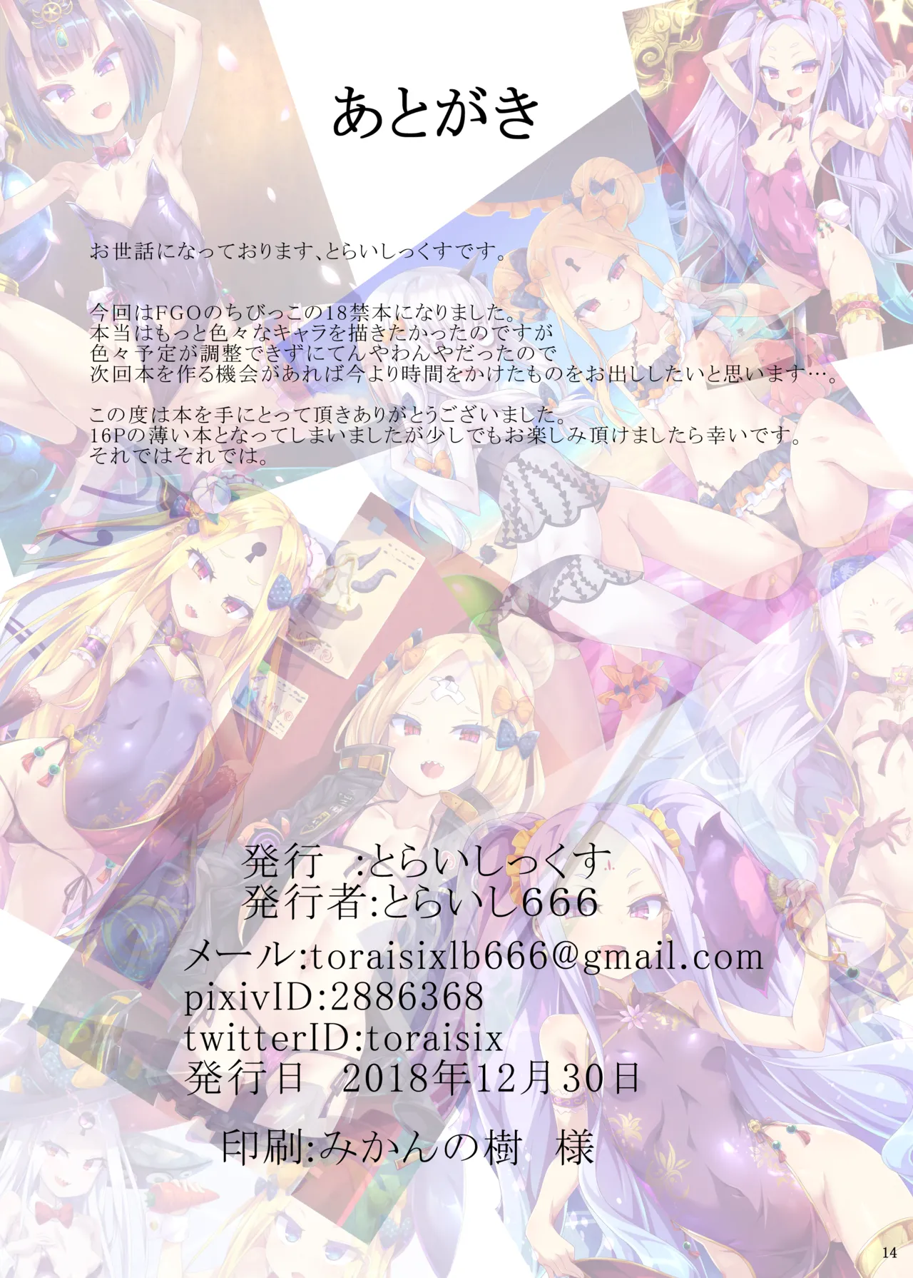 FGOの不健全なイラスト本 Page.17