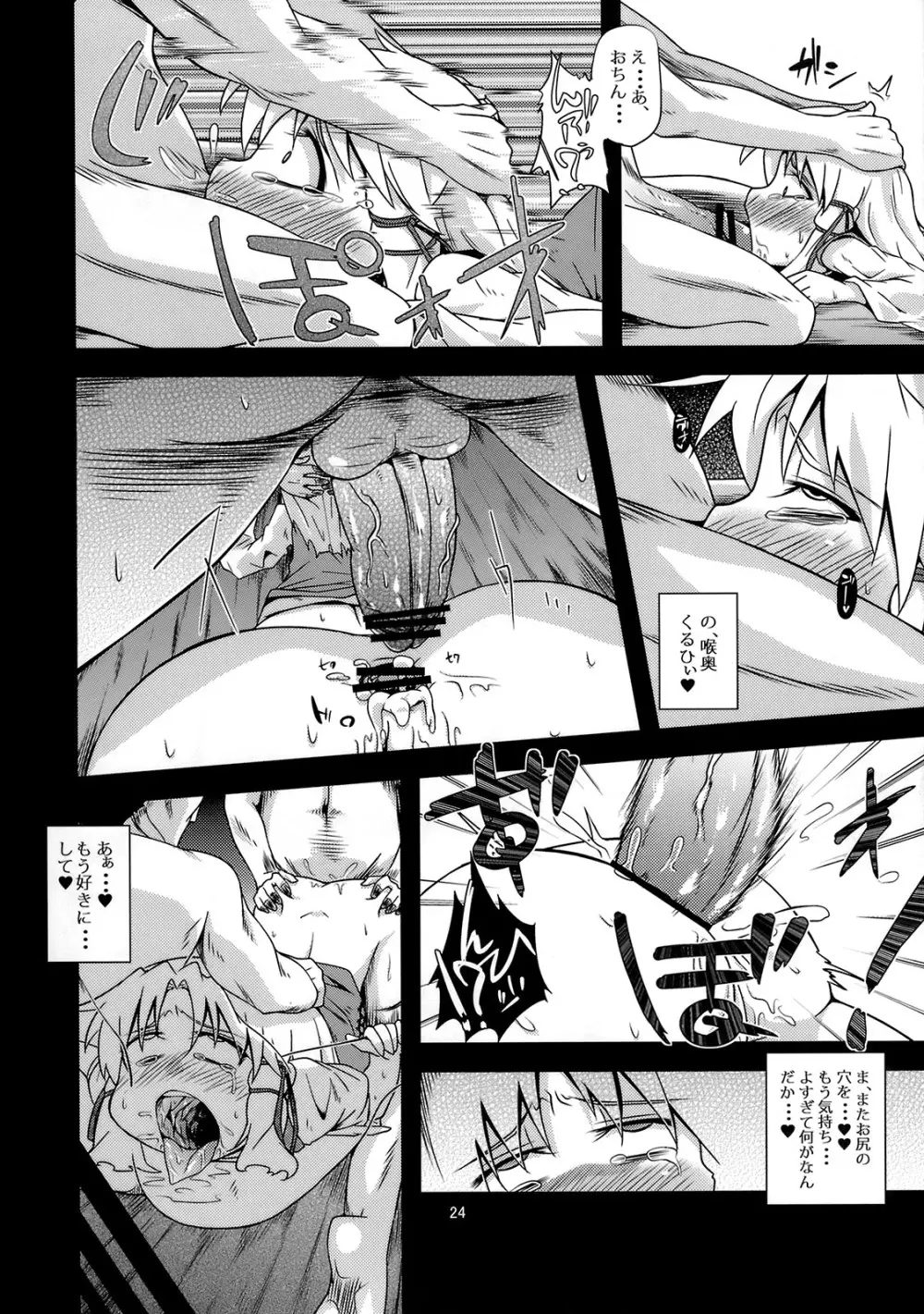 (例大祭8) [はぴねすみるく (おびゃー)] 肉欲神仰信 - New carnal story - 前 (東方Project) Page.23