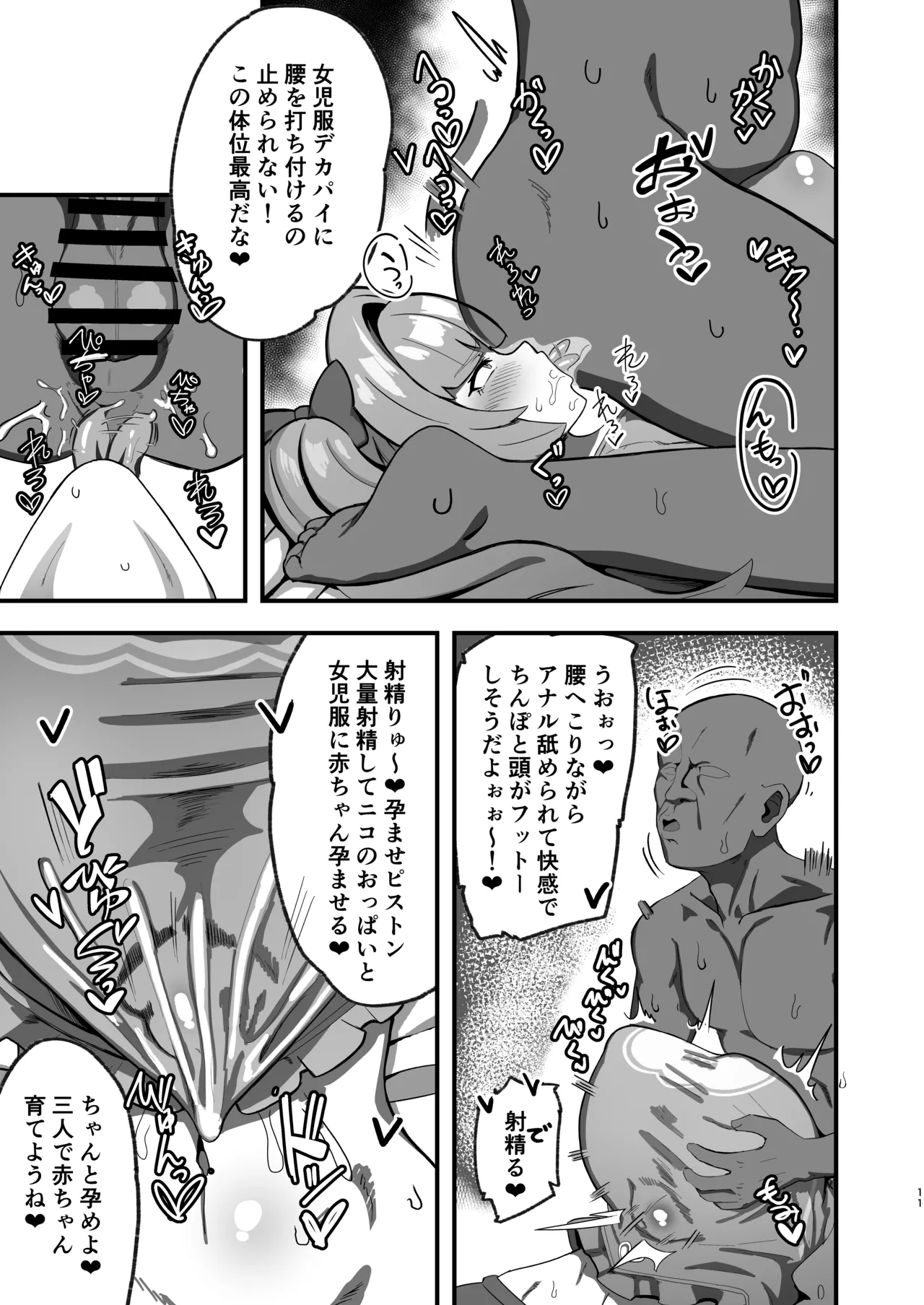 ニコに女児服とランドセルを着せてメスガキにする話 Page.10