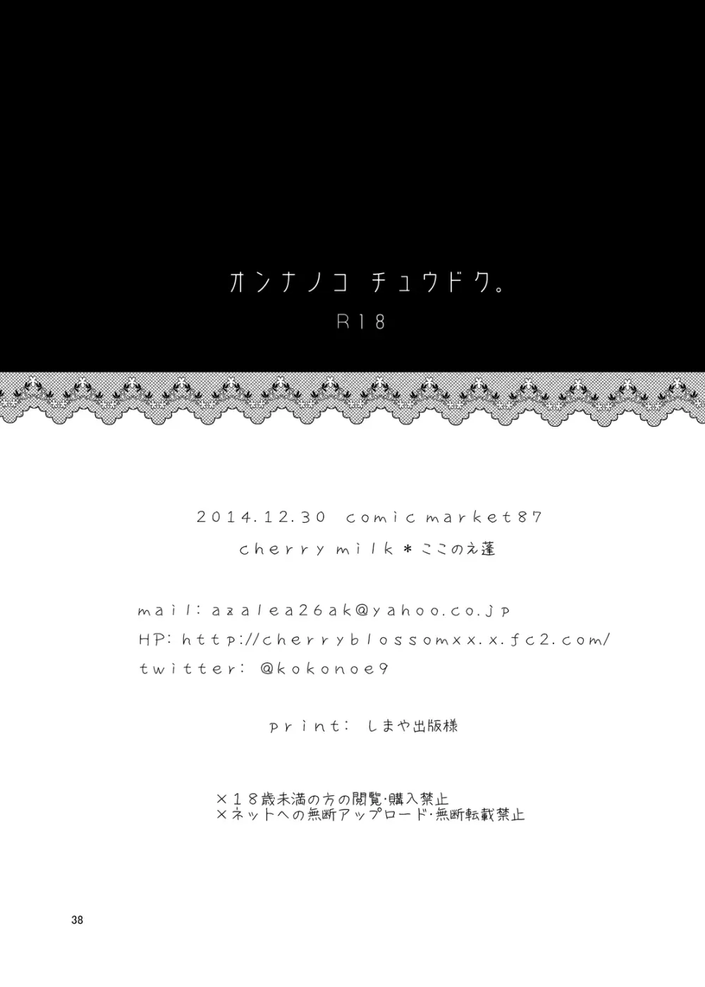 オンナノコチュウドク。 Page.37