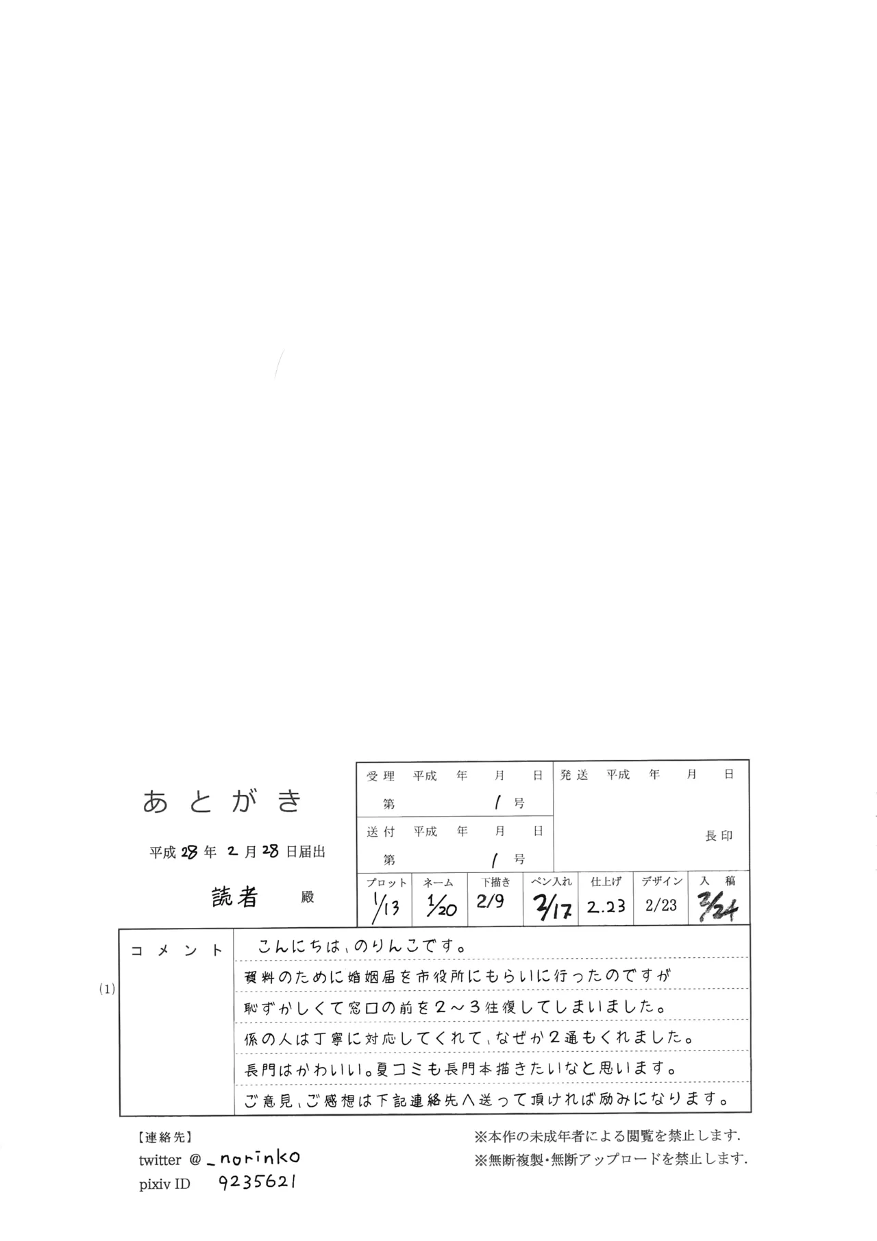 長門の一人暮らし Page.19