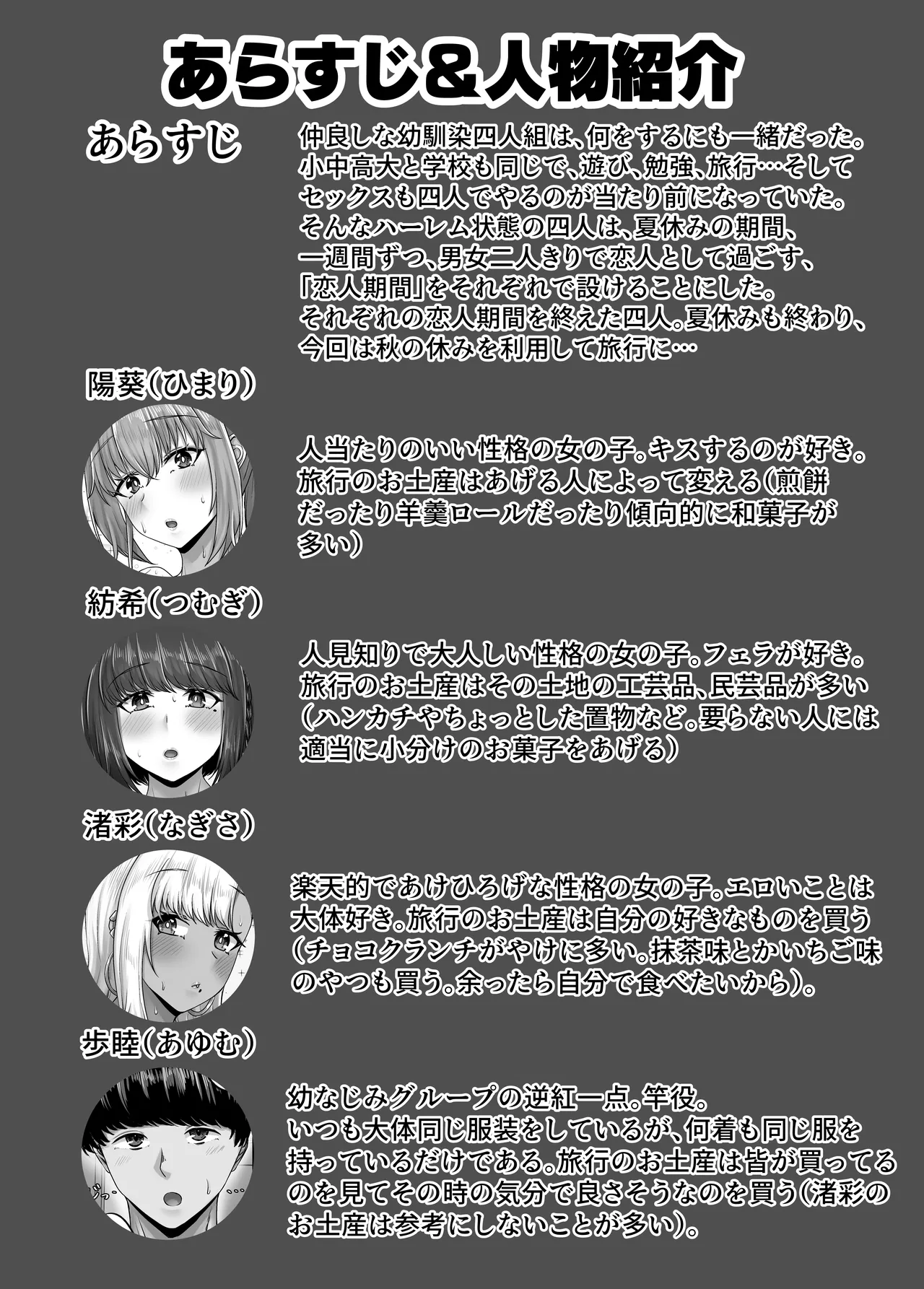 幼なじみハーレムから始まる恋人性活〜三人の幼馴染と旅館で夜通しイチャラブ交尾した日〜 Page.3