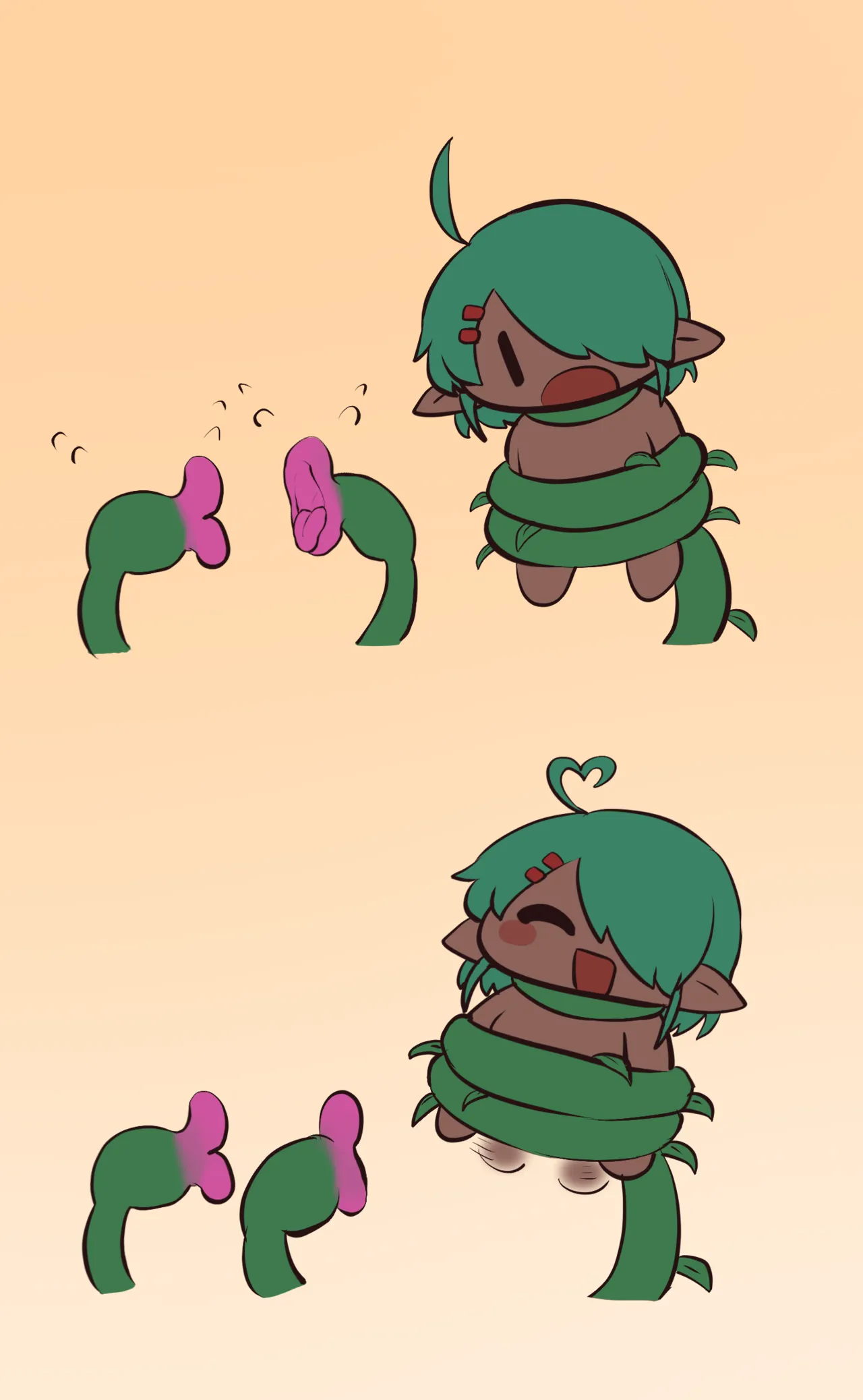 熱中症緑くんと触手植物 Page.14