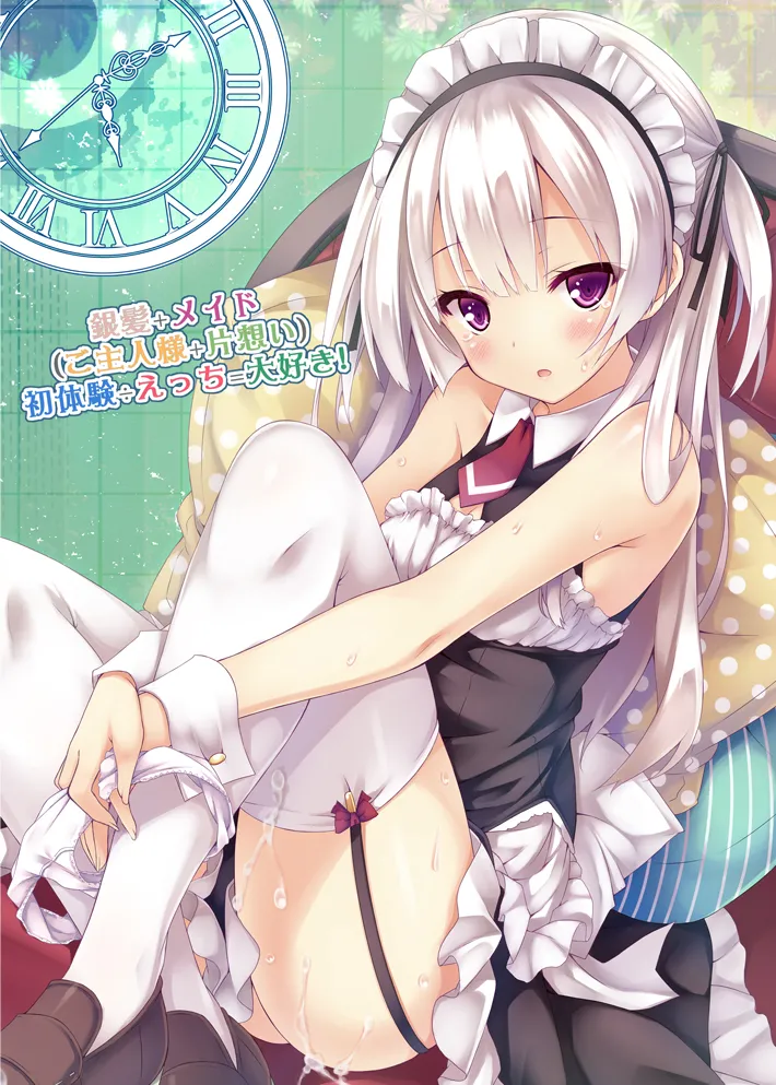 [没後 (RYO)] 銀髪+メイド(ご主人様+片想い)初体験÷えっち=大好き! [DL版] Page.26