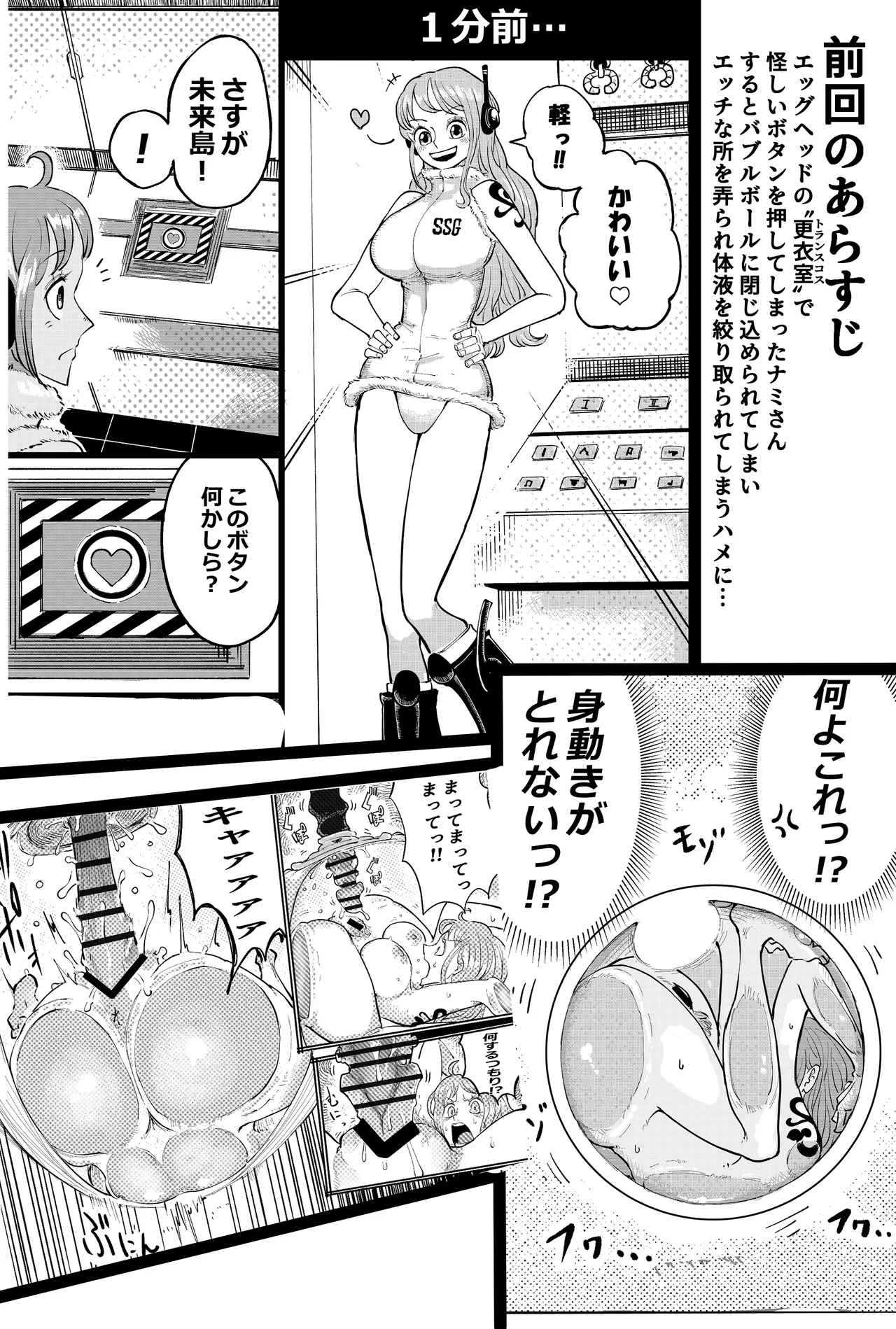 ナミさんの体液しぼり Page.7
