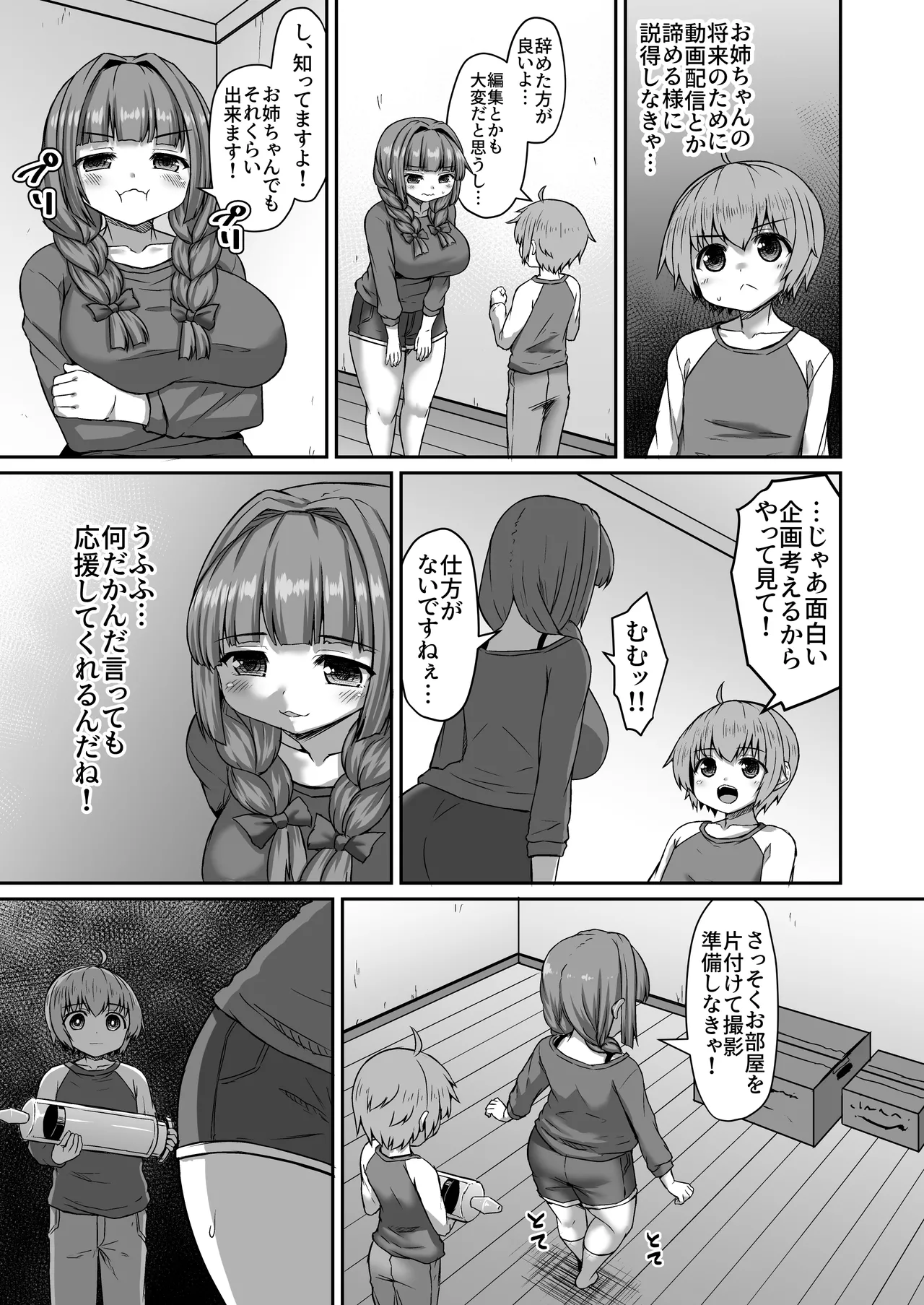 動画配信者になろうとする姉に苦言を呈する漫画 Page.2